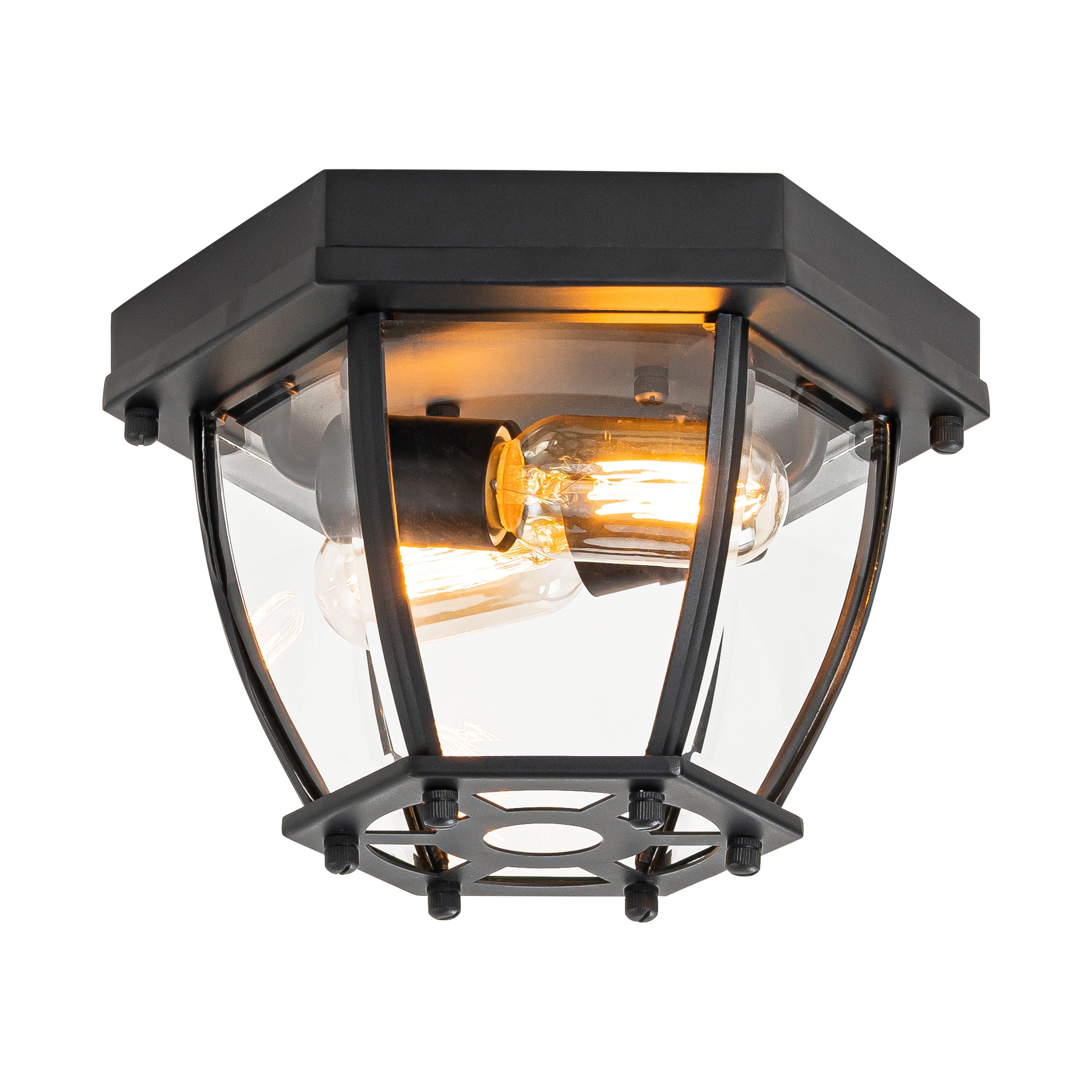 C Cattleya LLA2496-FM matte black flush mount