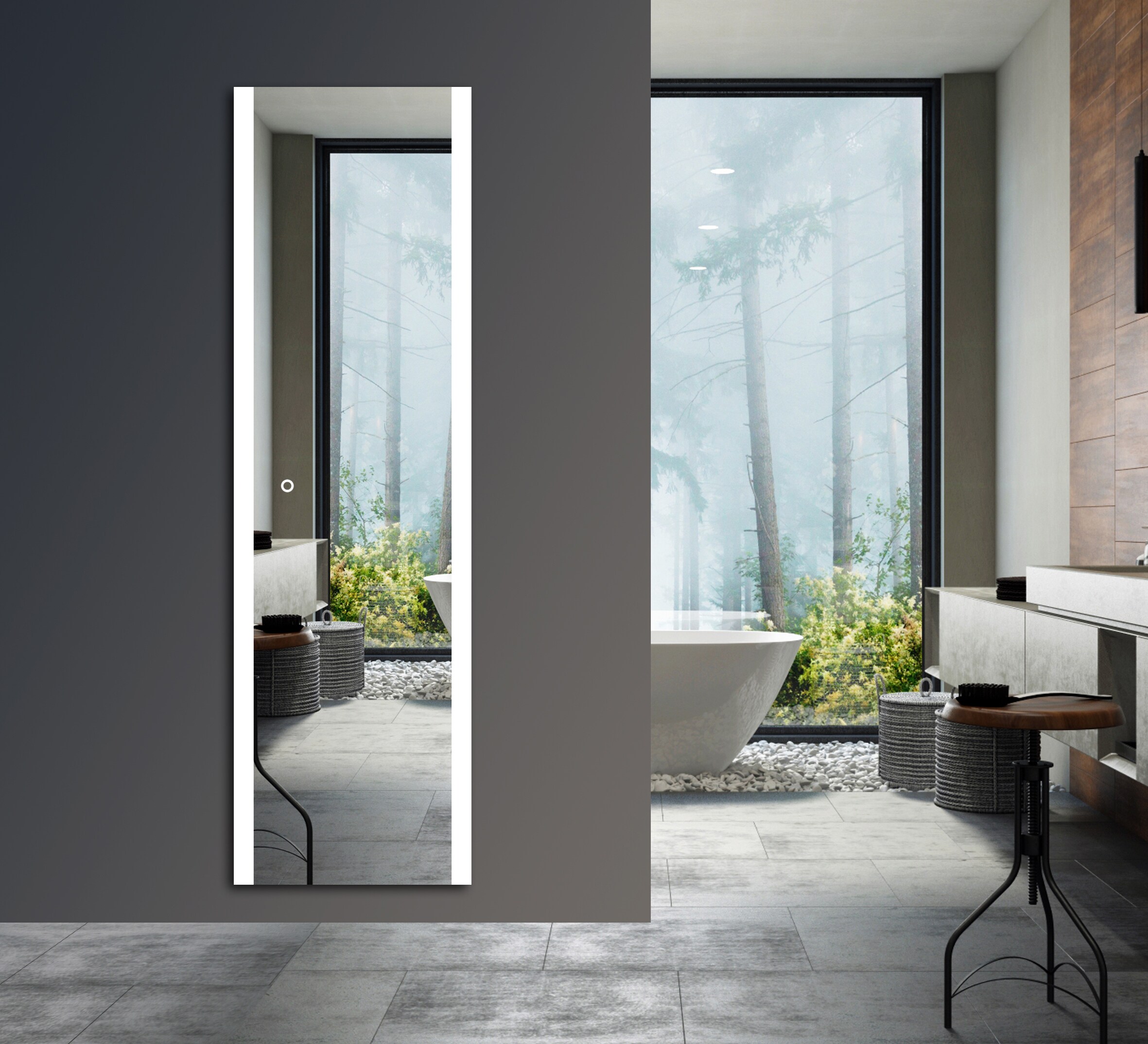 lighted IMPRESSIONS LI9575 Framed-Bath-Mirrors - View #5