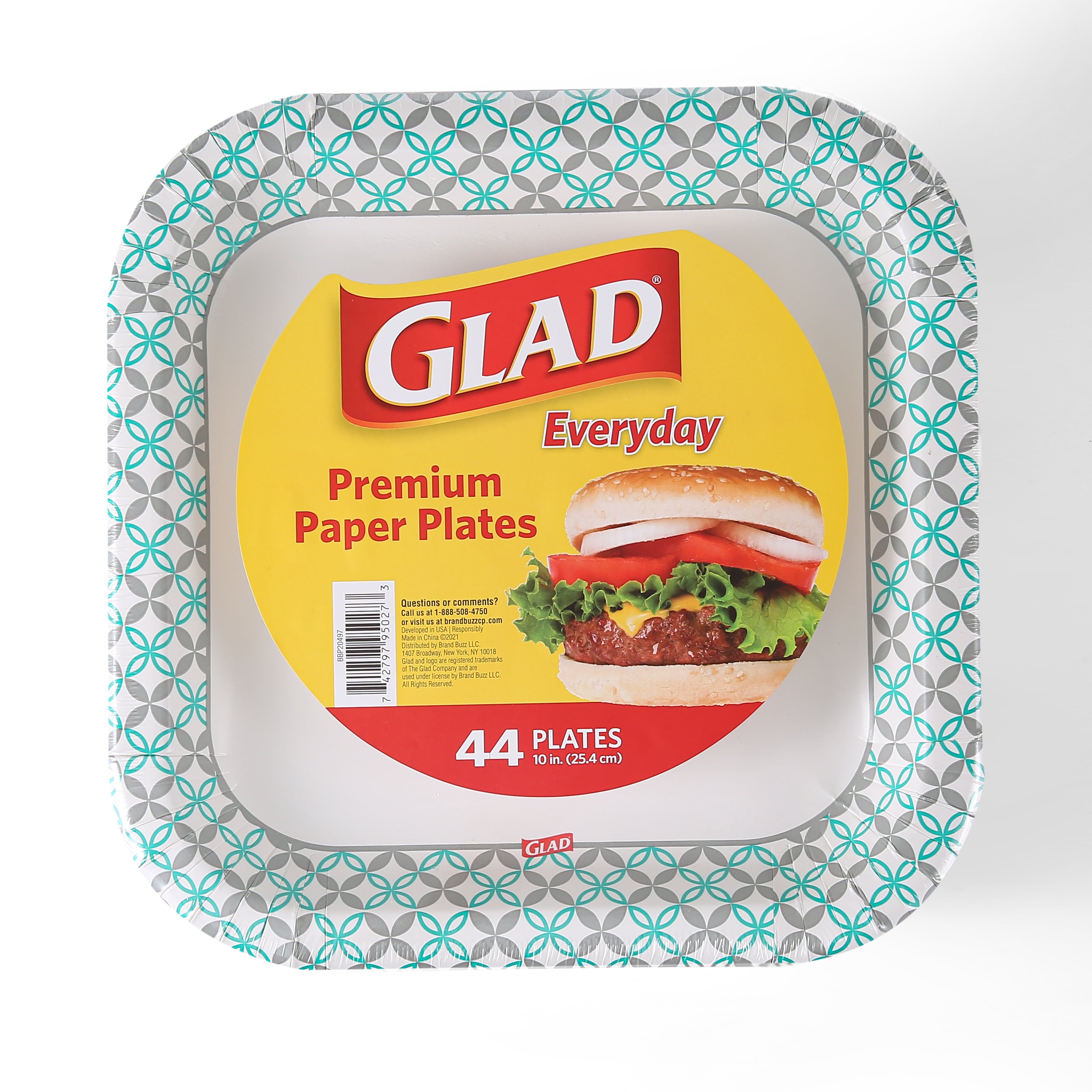 Glad BBP20497 Multiple colors/finishes Paper Disposable Plates