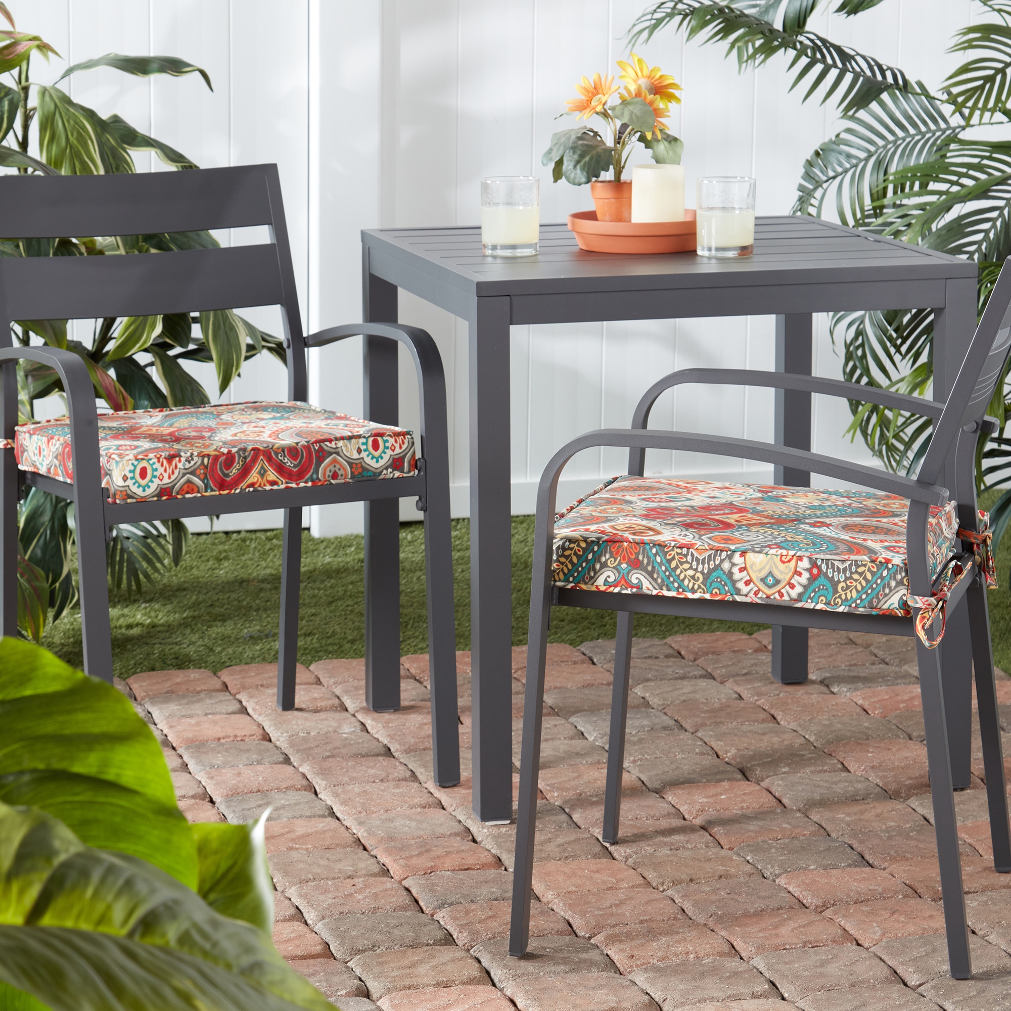 Greendale Home Fashions OP1100S2-ASBURYPARK Patio-Furniture-Cushions - View #6