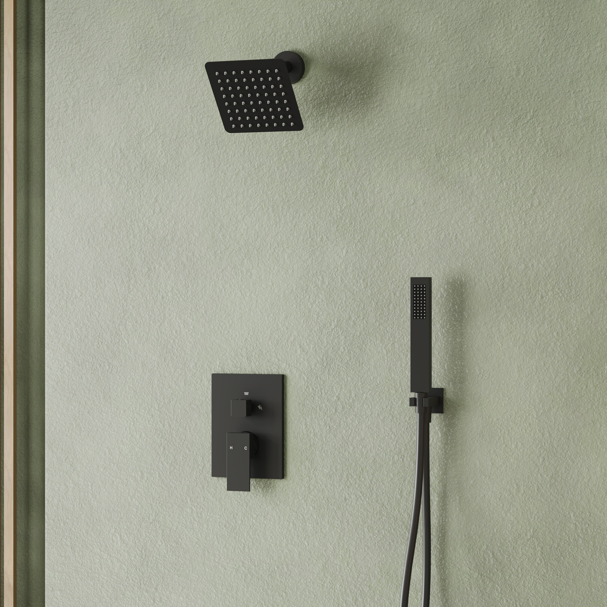 EVERSTEIN Q-909-OTOP Showerhead-Bar-Panels - View #2