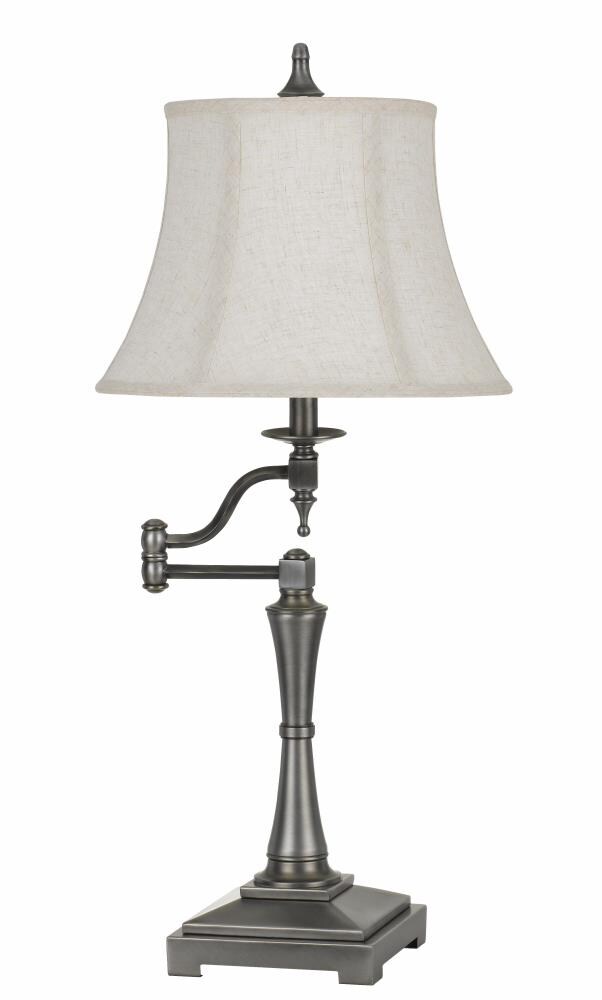 Swing Arm Table Lamp With Fabric Shade, Best 3 Way Table Lamps