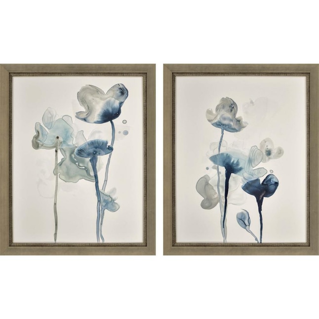 Paragon Wood Framed 32-in H x 26-in W Floral Paper Print at Lowes.com