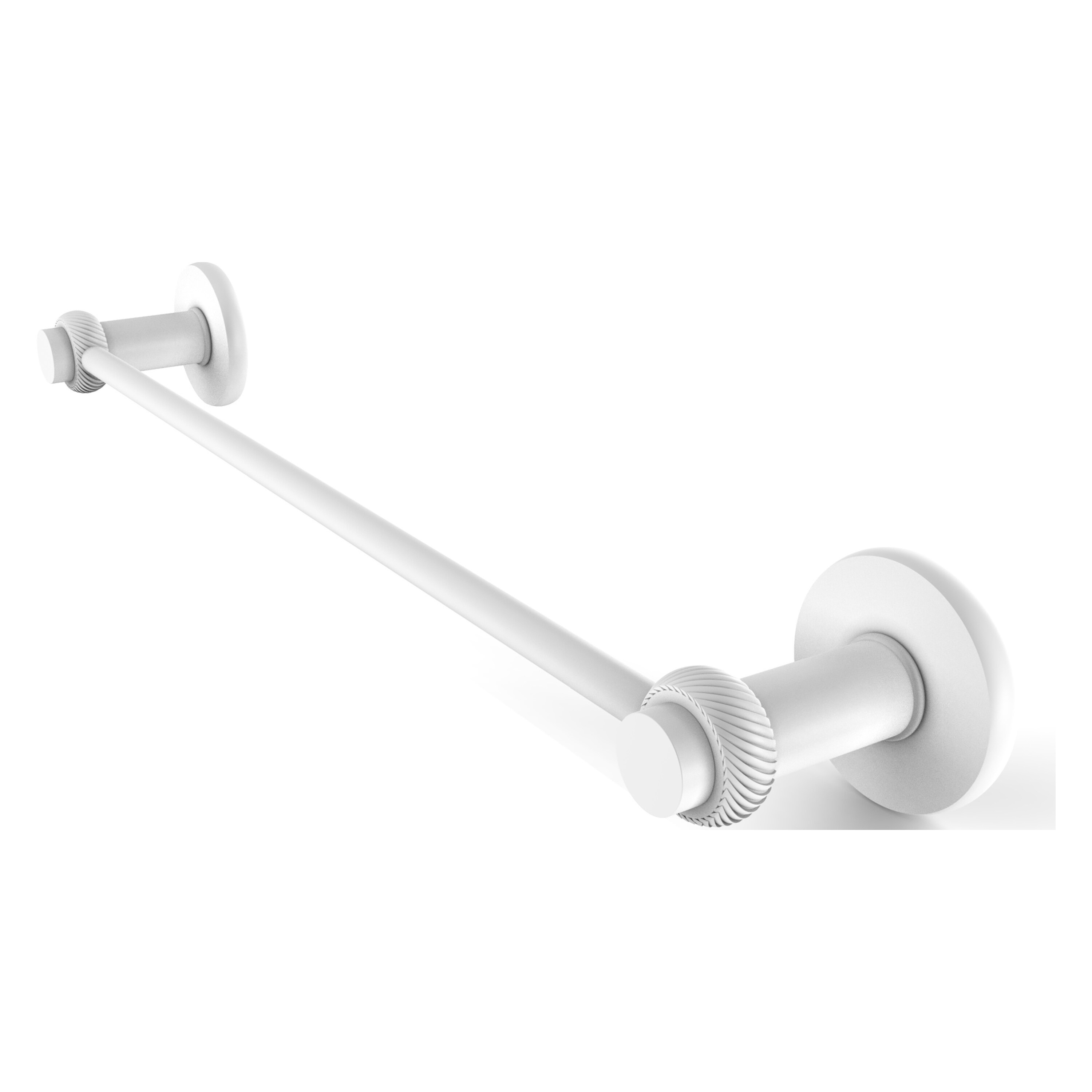 Allied Brass 931T/36-WHM Mercury 36-in Matte White Wall mount Single Towel Bar