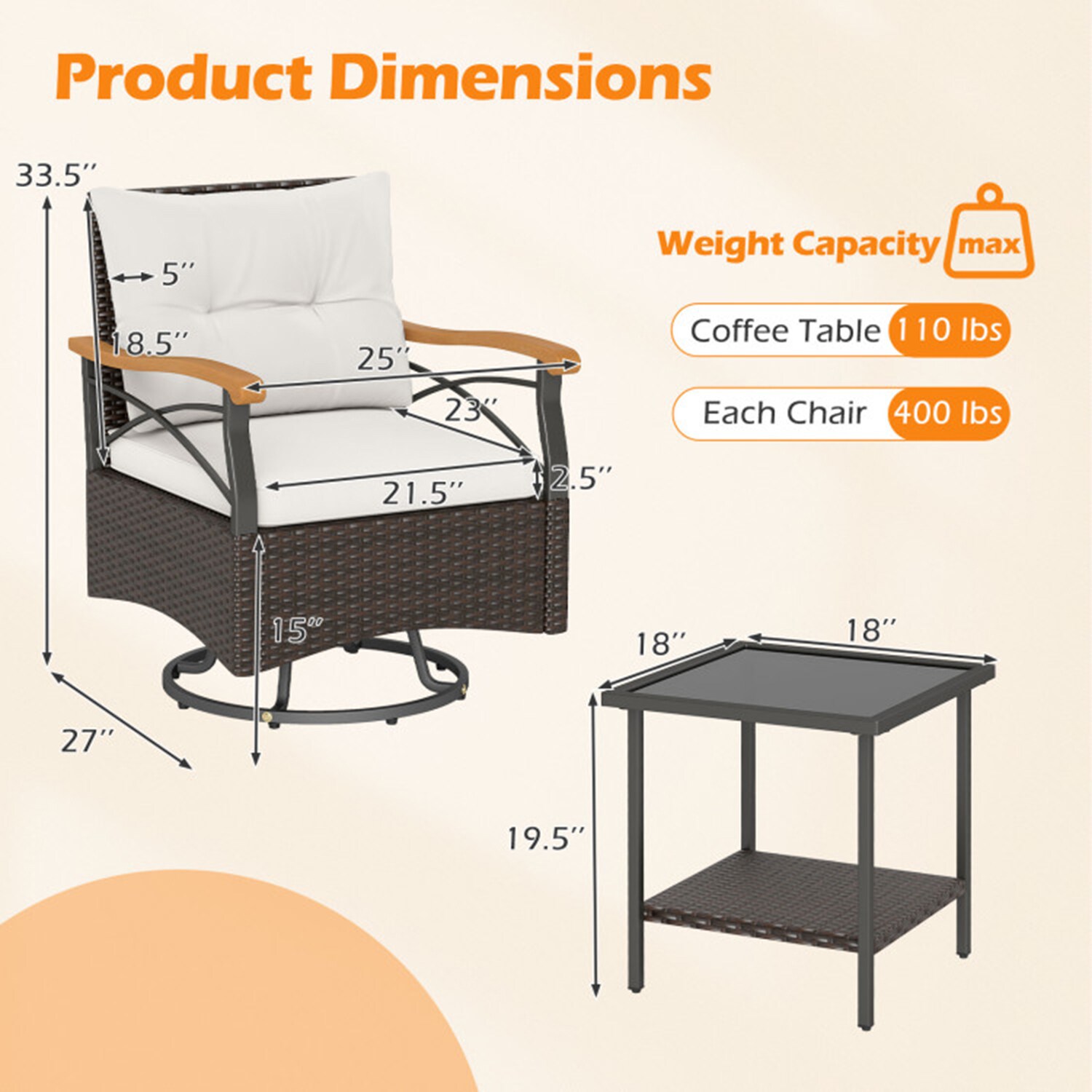 Mondawe 60-HY Patio-Conversation-Sets - View #9