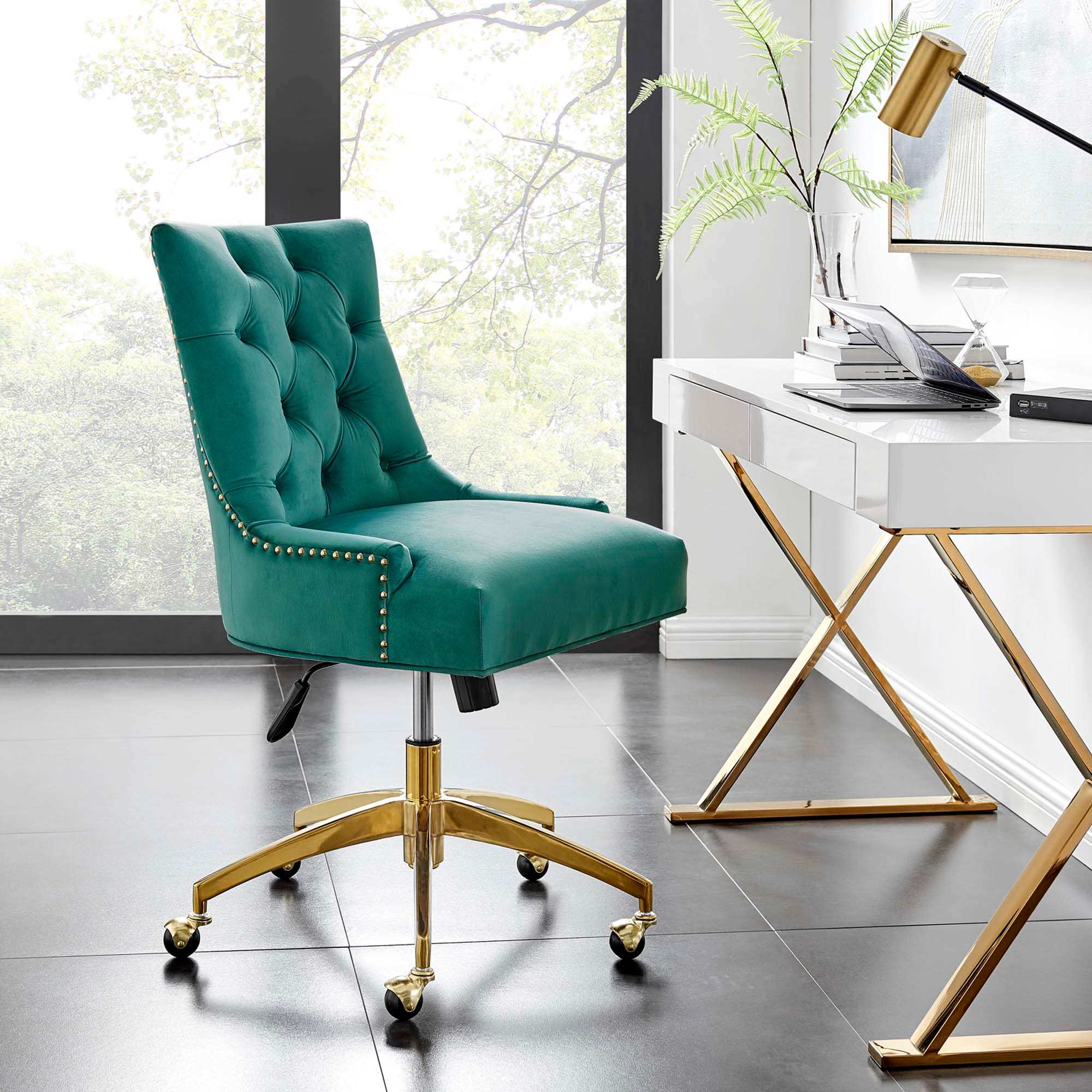 Modway EEI-4571-GLD-TEA Office-Chairs - View #3