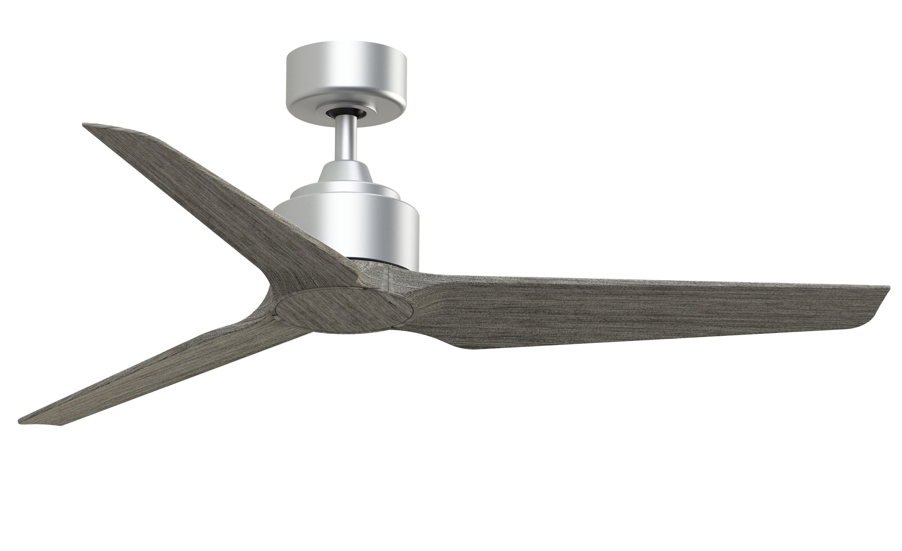 Fanimation TriAire Custom 52-in Silver with Weathered Wood Blades Indoor/Outdoor Smart Propeller Ceiling Fan Light Kit Compatible and Remote (3-Blade) FPD8514SLW-52WEW Sansujyuku sansujyuku.com