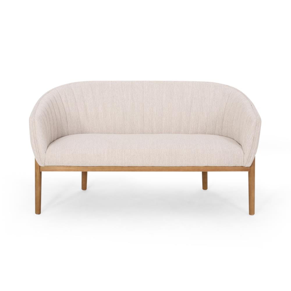 Best Selling Home Decor 310241 Galena 55.00-in Midcentury Beige 2 -seater Loveseat