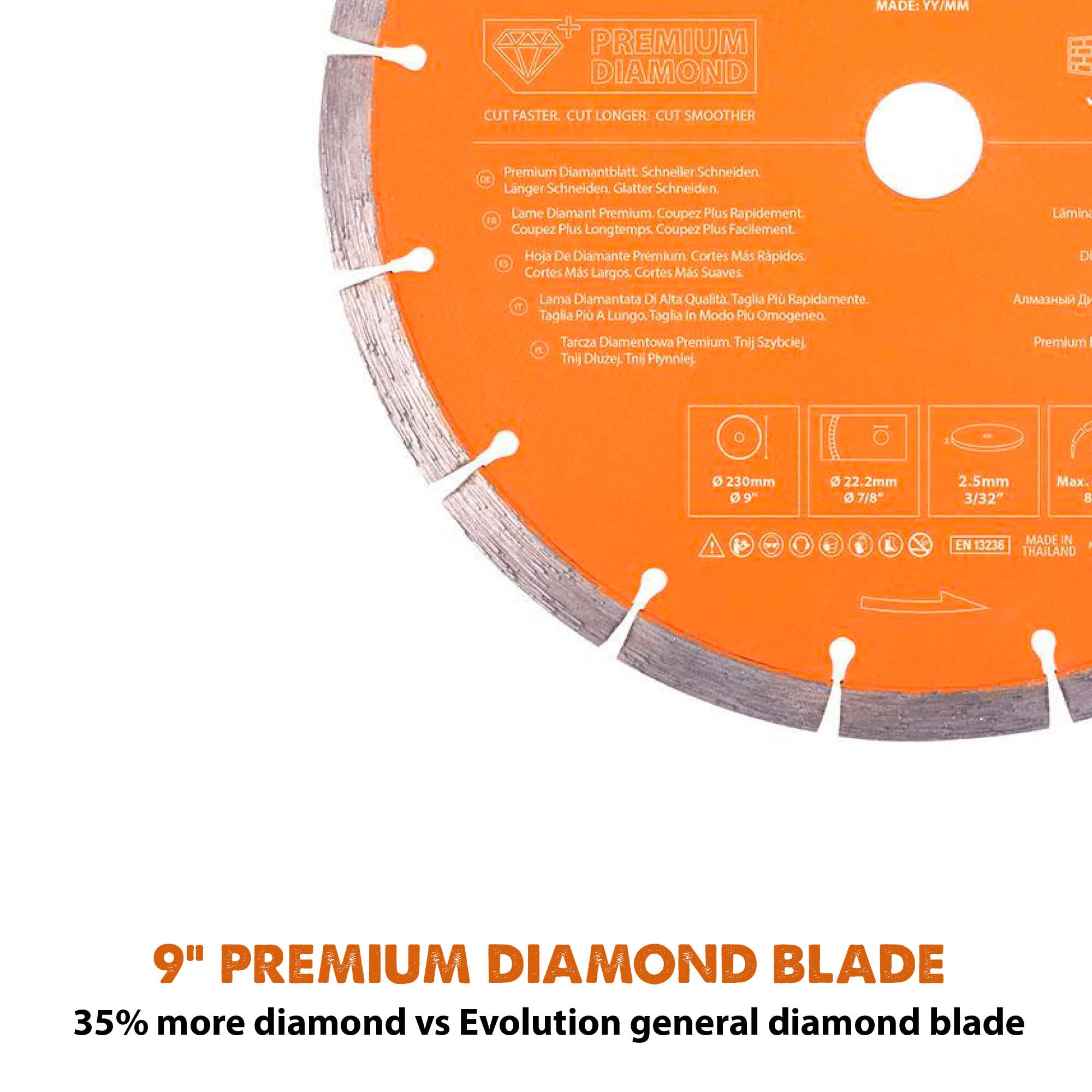 Evolution PD230SEG-CS Diamond-Saw-Blades - View #4