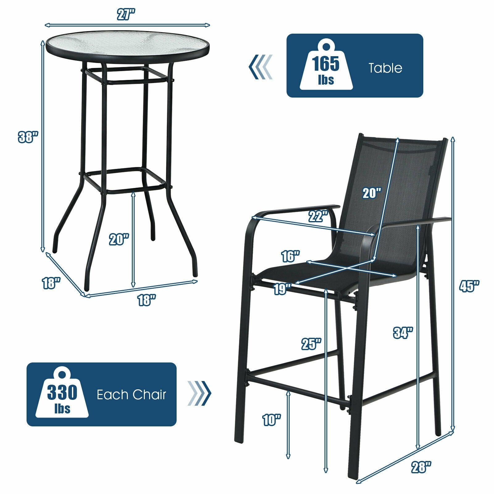 Forclover DASE-54002 Patio-Conversation-Sets - View #4