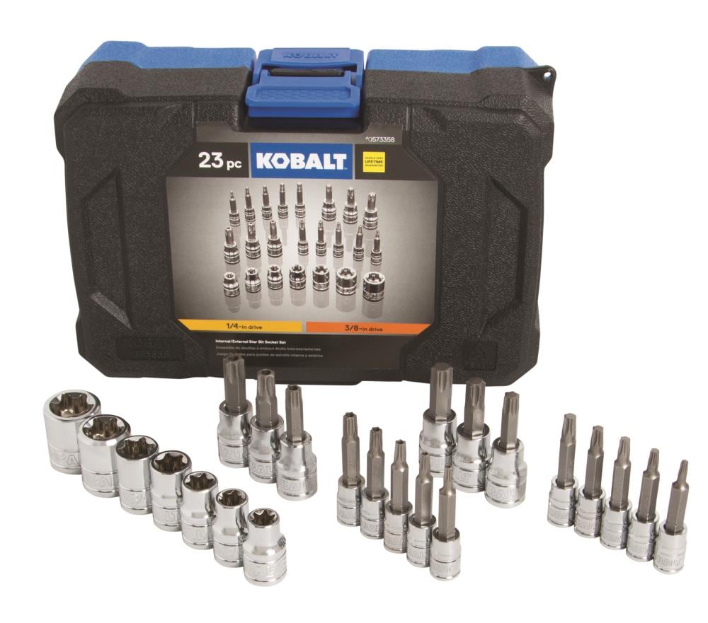 Kobalt 86770 23 -Piece 3/8-in Drive Set Torx Bit Driver Socket Set