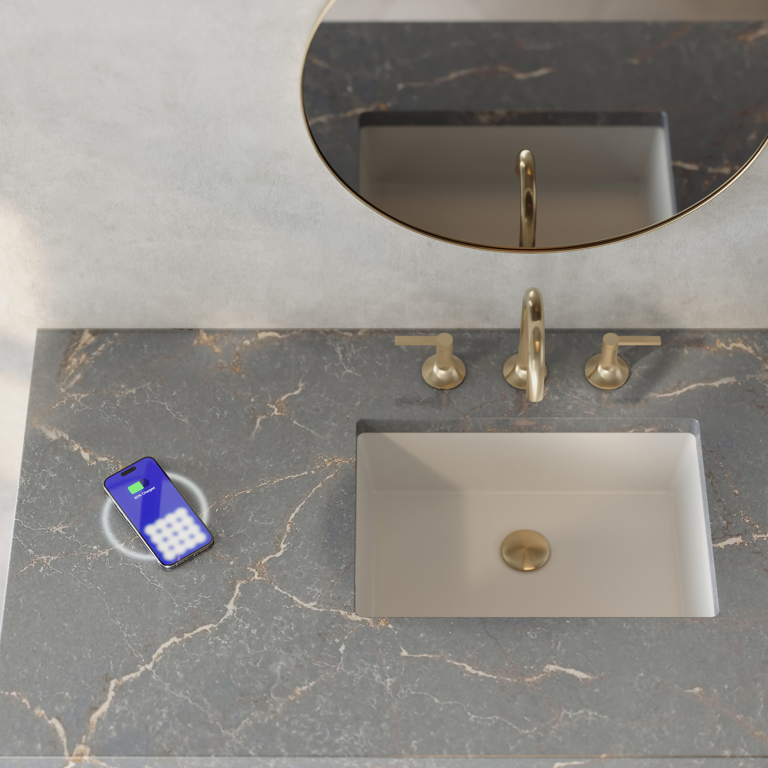 James Martin Vanities D604-V48-SHG-FPBL Bath-Vanity-Combo - View #2