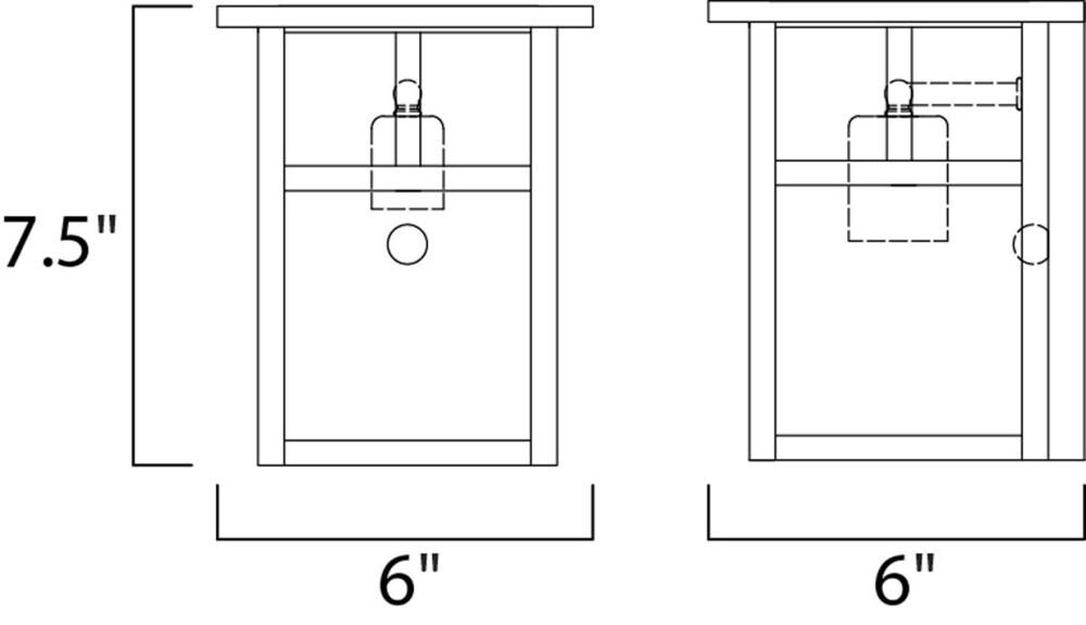Maxim Lighting 4050WTBK Outdoor-Wall-Lighting - View #2