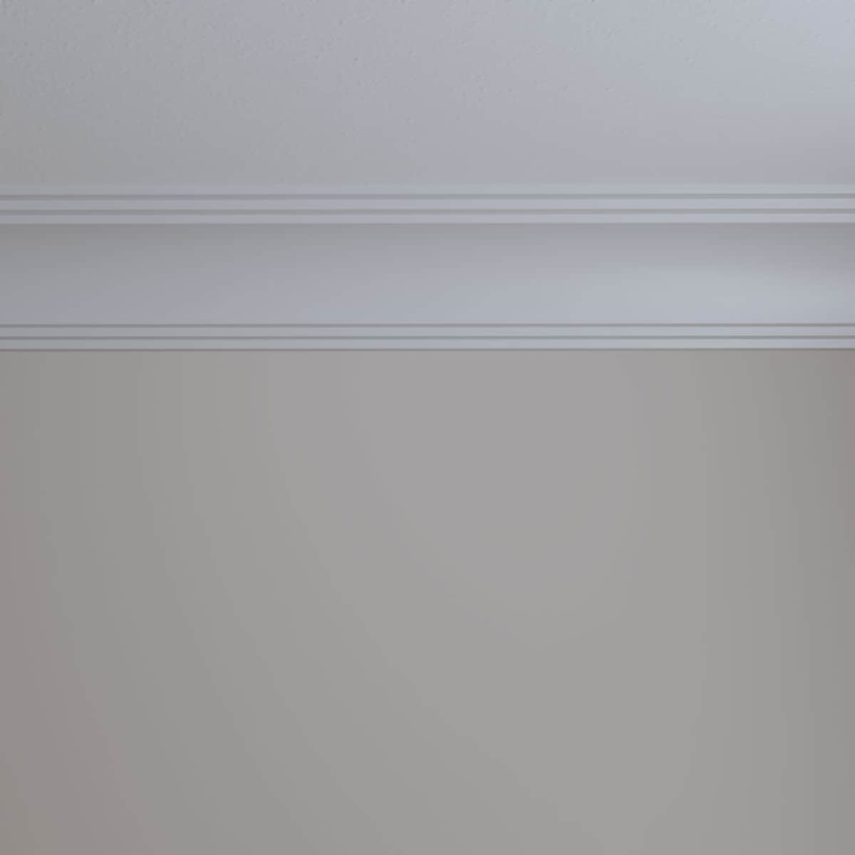 White Primed Urethane Crown Moulding, 94.5 inches