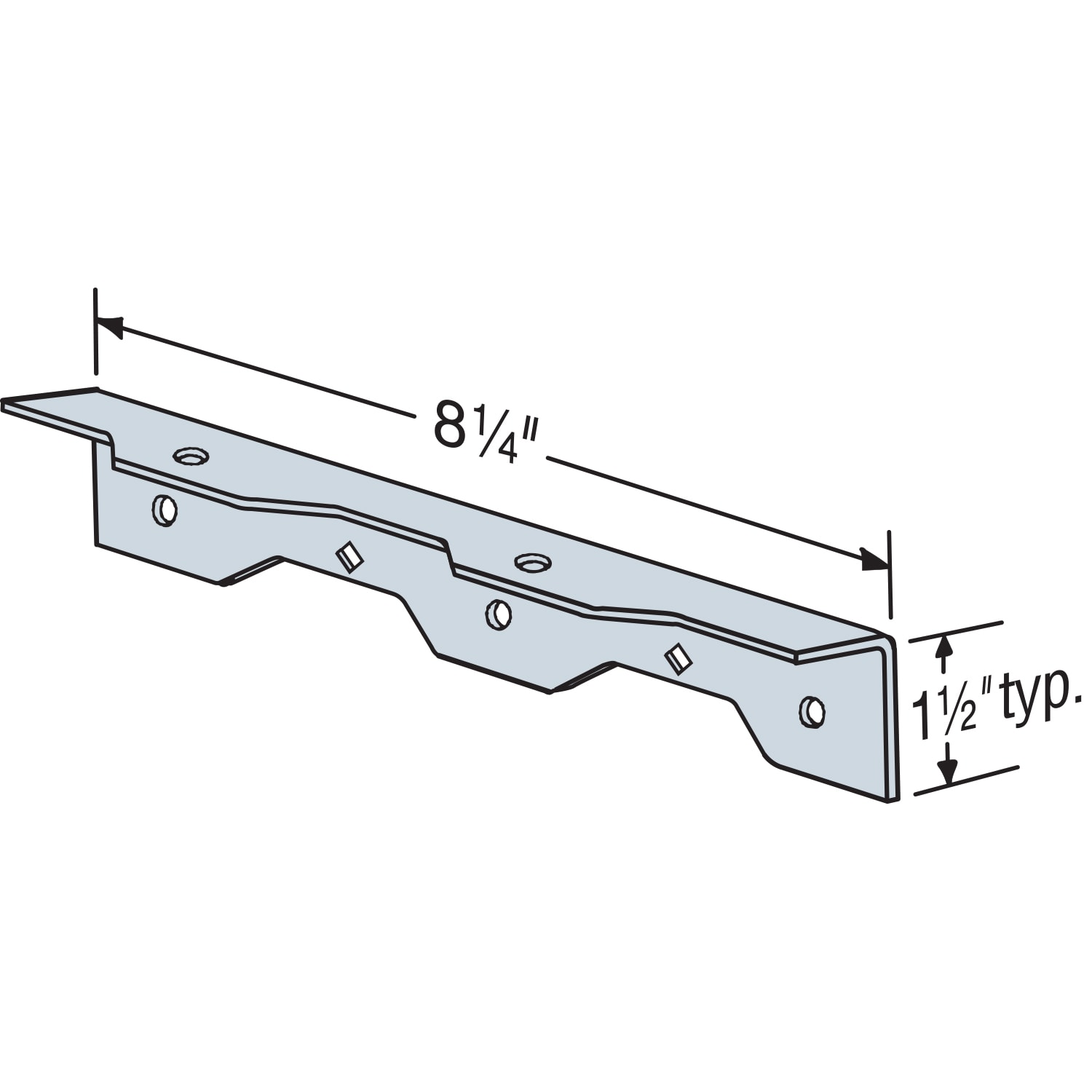 Simpson Strong-Tie TA9Z-R Mending-Plates-Brackets-Braces - View #4
