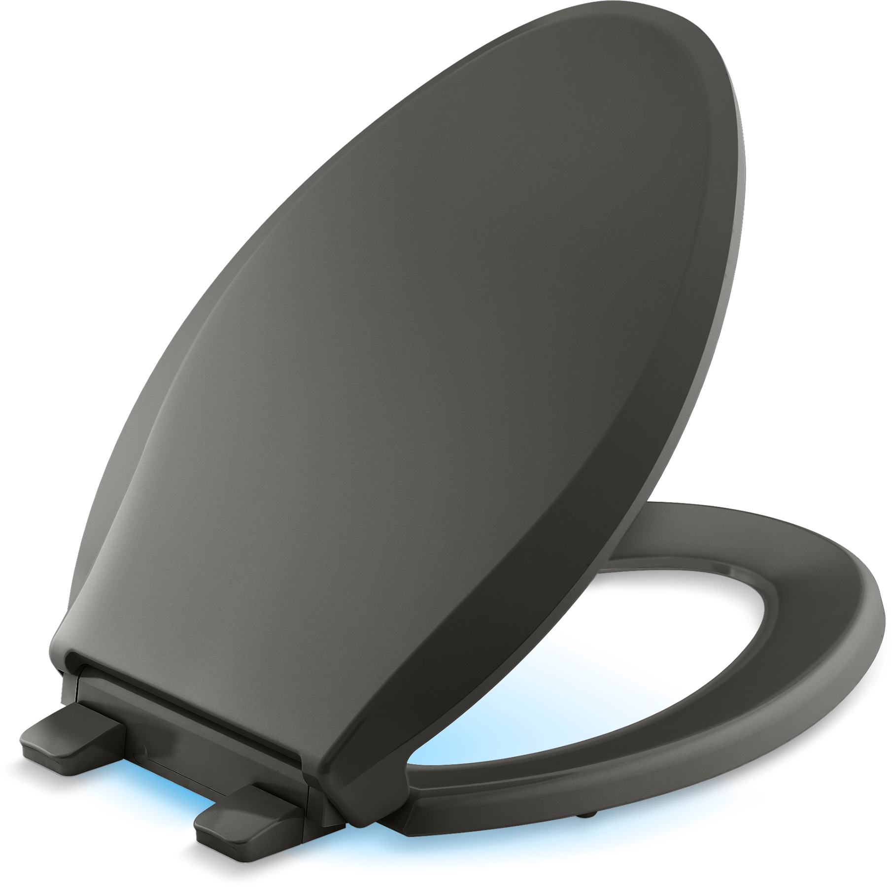 KOHLER K-75796-RL-58 Cachet Plastic Thunder Grey Elongated Soft Close Toilet Seat
