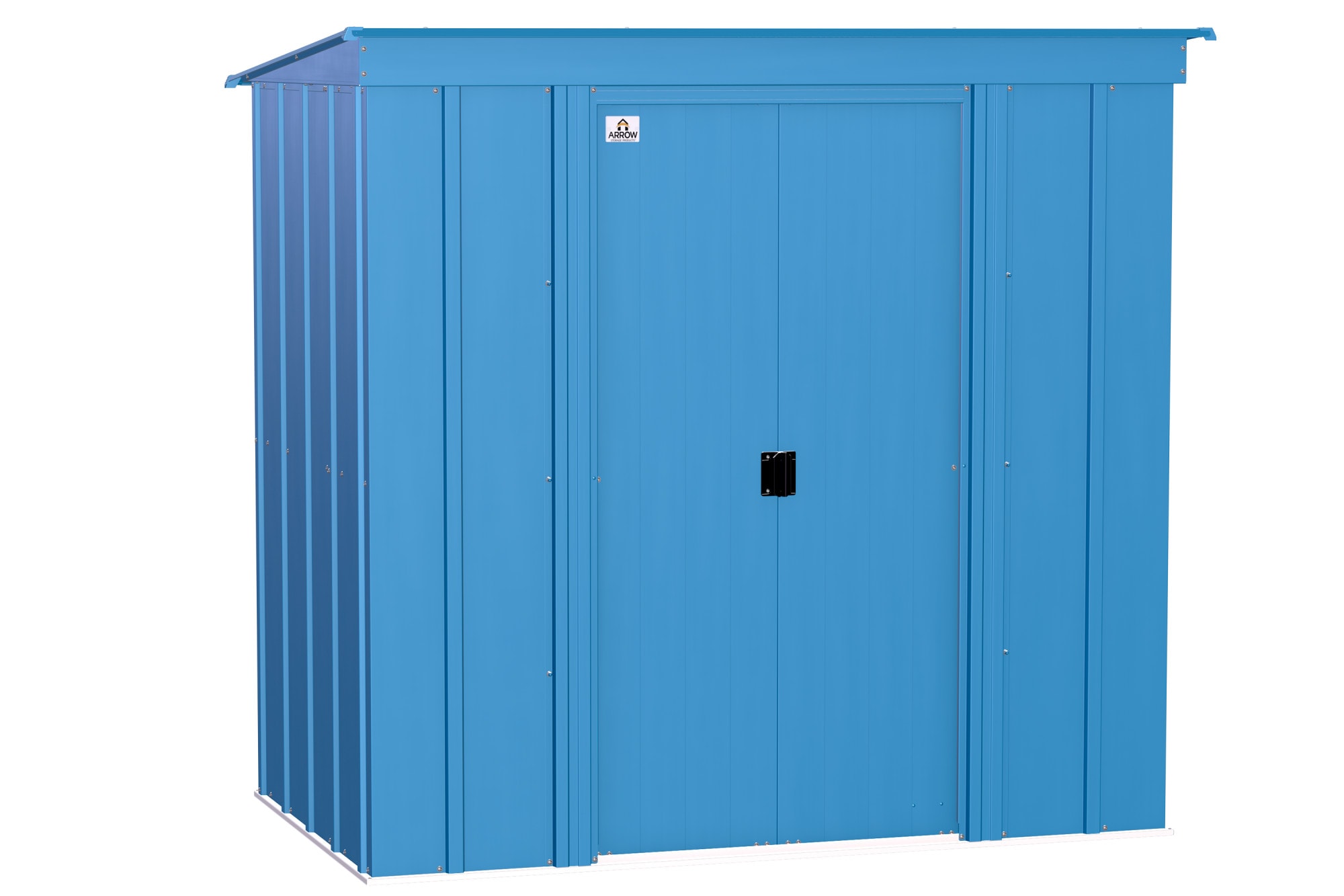 6 ft. x 4 ft. Blue Grey Galvanized Steel Storage Shed
