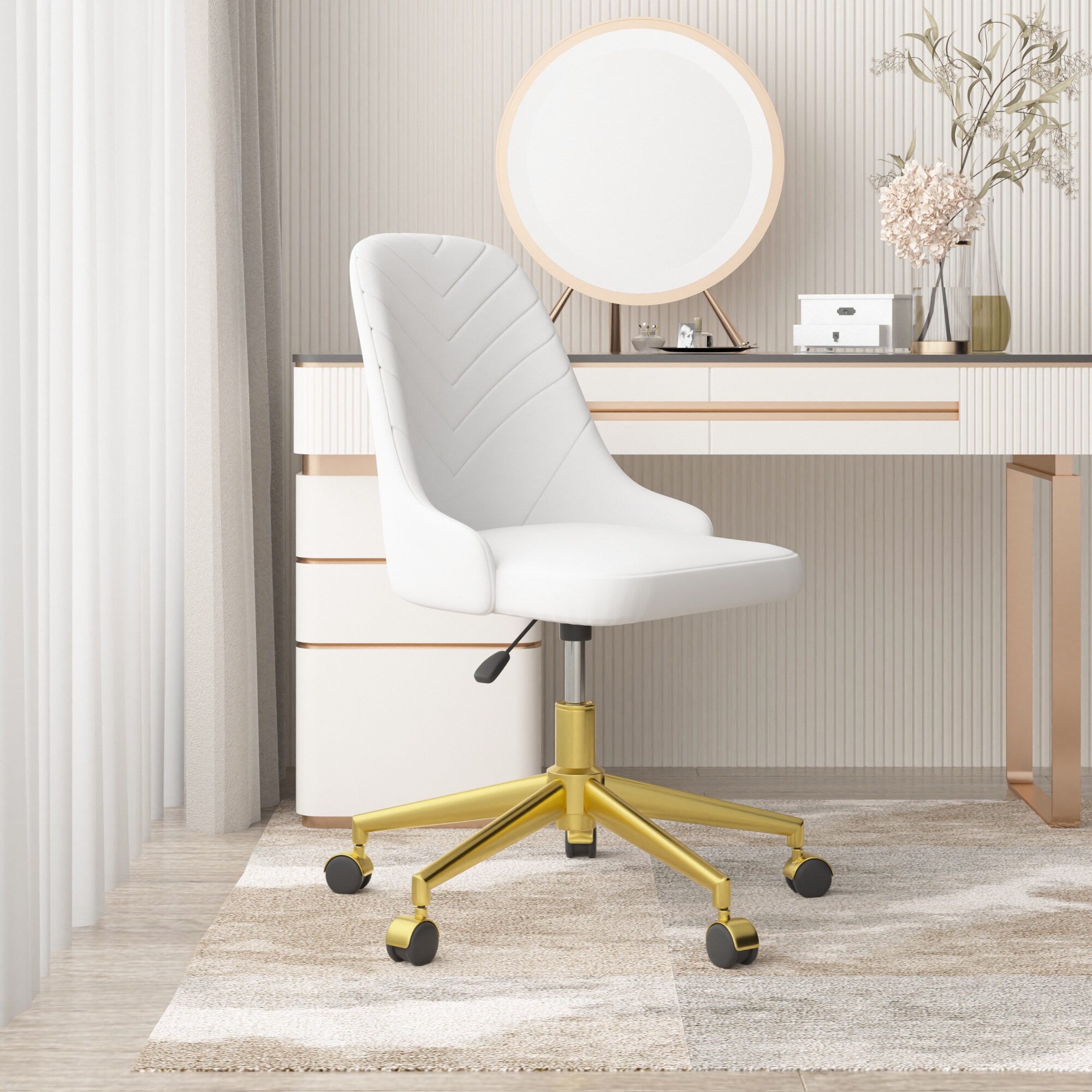 Vecelo LOE-CC14-WHE Office-Chairs - View #4