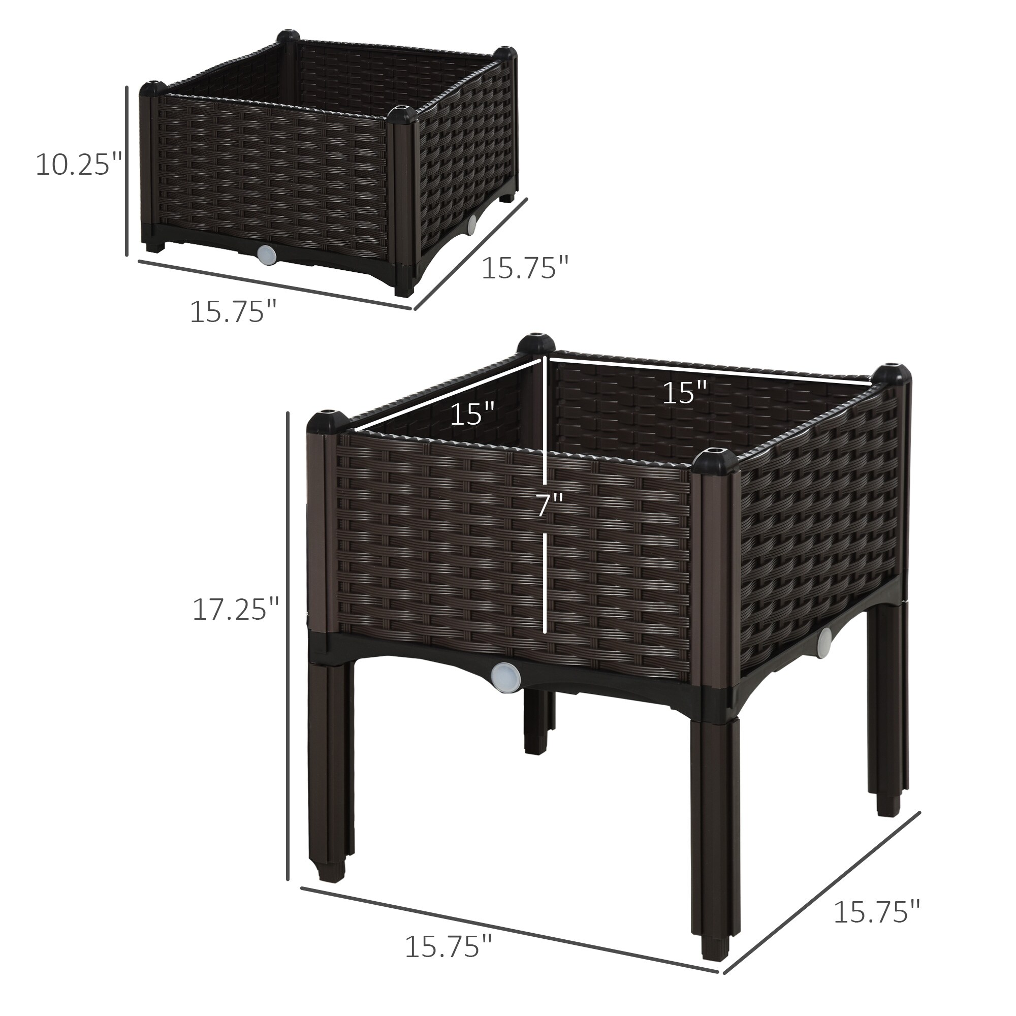Damerin W213RA Raised-Garden-Beds - View #3