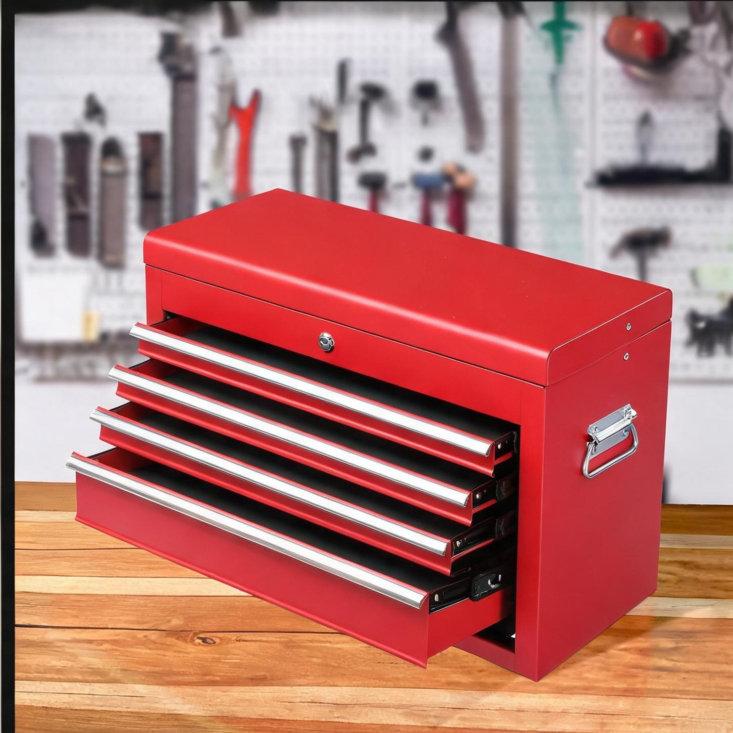Tammesy 330 lb Capacity Cabinet featuring Steel Utility Cart with Workshop Organization