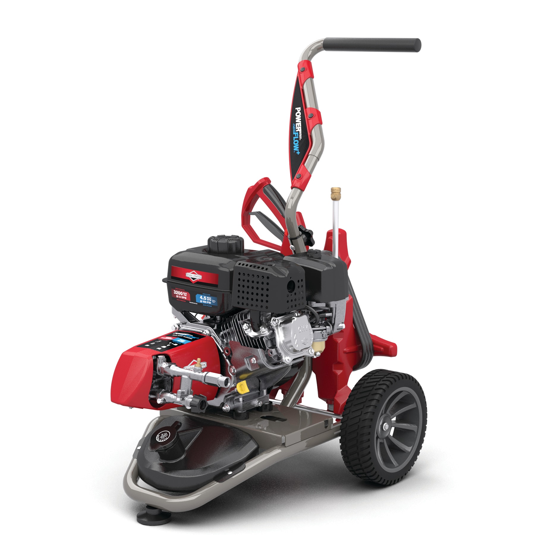 Briggs & Stratton 22020 Medium duty 3200-PSI 4.5-GPM Cold Water Gas Pressure washer with 4 Spray Tips