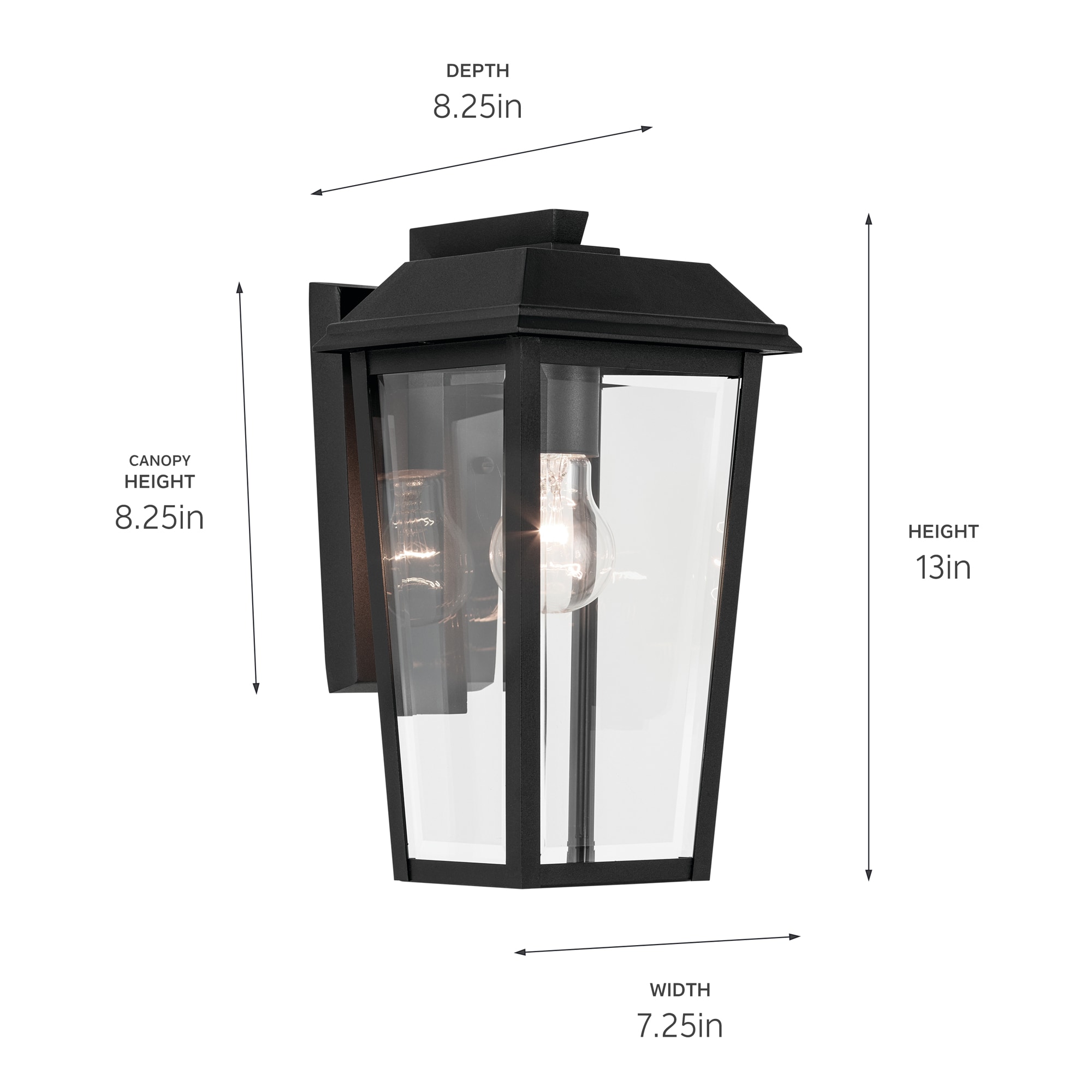 Kichler 59118BKT Outdoor-Wall-Lighting - View #2