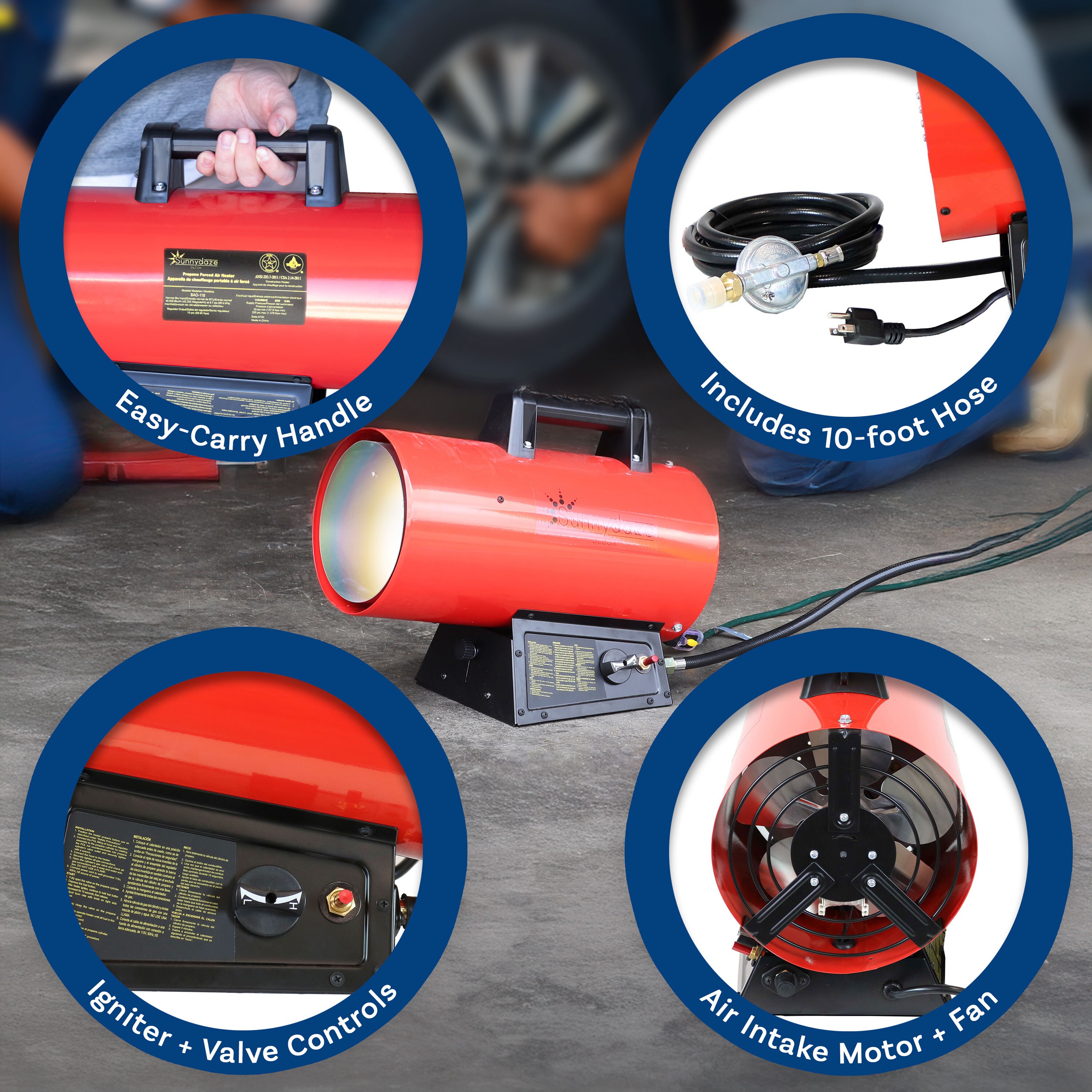 Sunnydaze Decor BAO-125 Portable-Liquid-Propane-Heaters - View #8