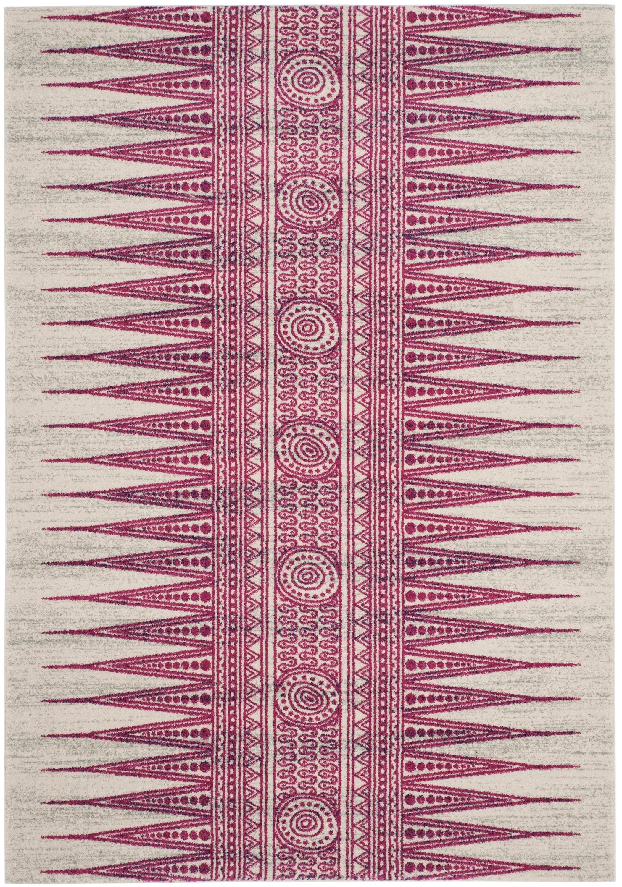 Safavieh Evoke Layla 2 x 7 Ivory/Blue Indoor Abstract Bohemian/Eclectic Runner