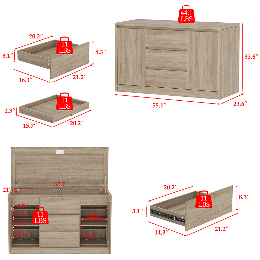 Homsee V-KF200296-01-AB dressers - View #20