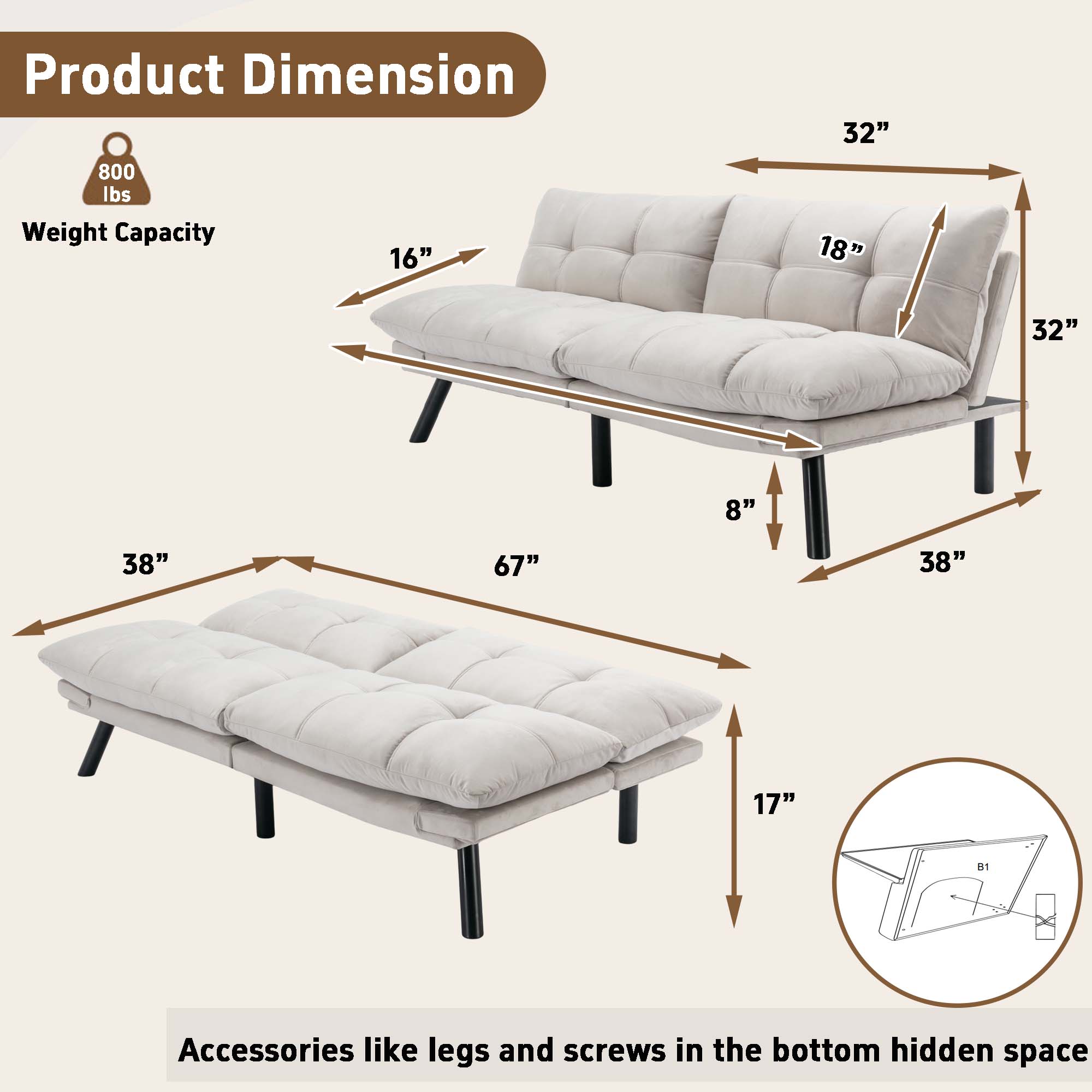 Sunrinx MG11-LR-03 futons - View #6