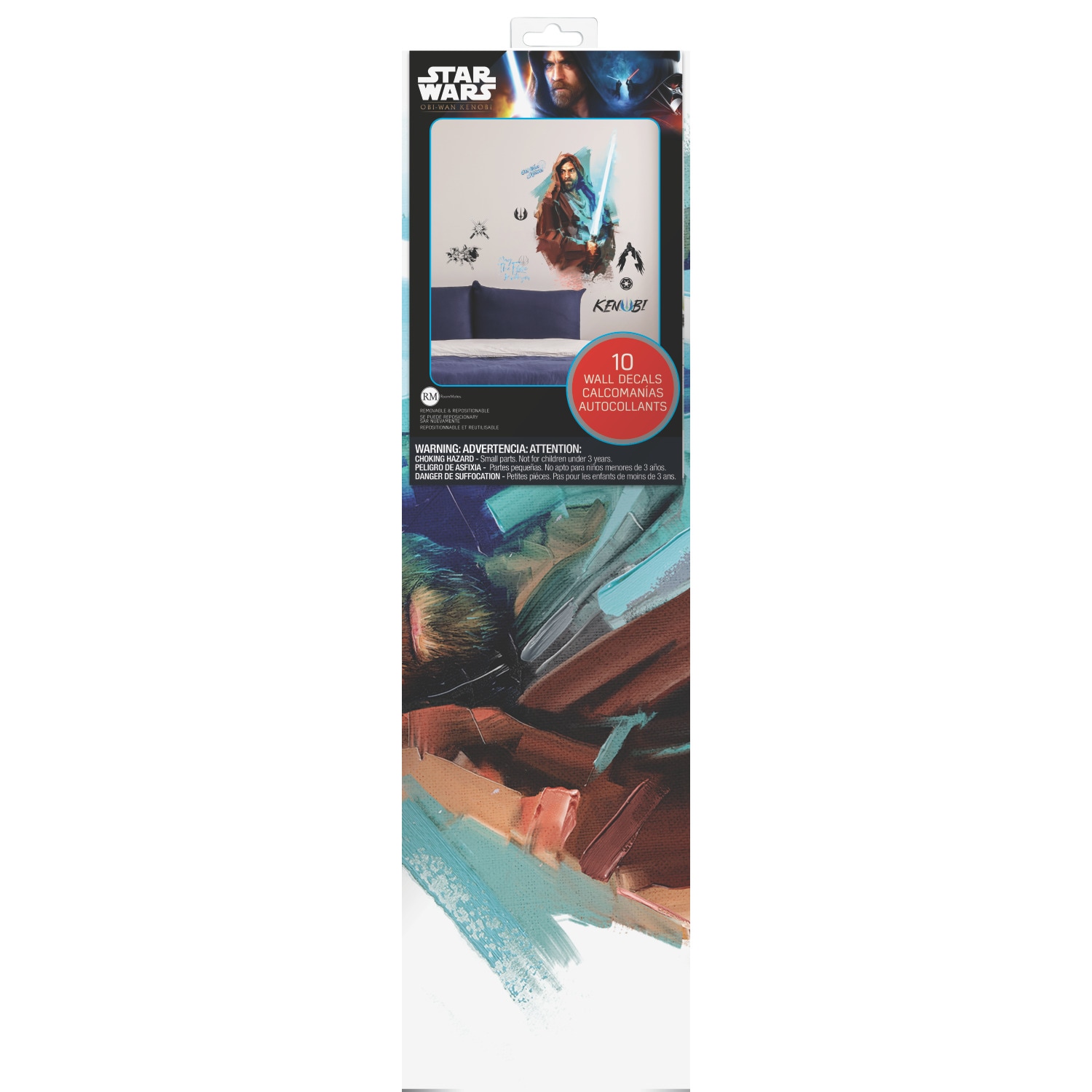 Obi Wan Kenobi Painted Peel And Stick Giant Wall Decals