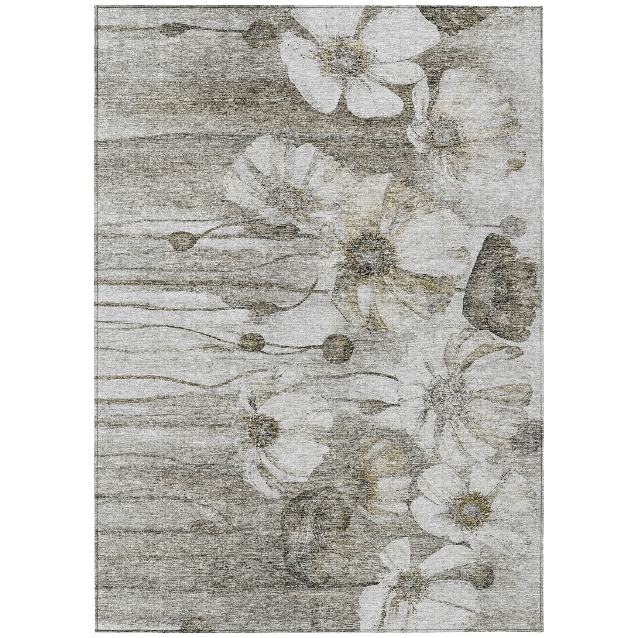 Addison Rugs ACN712TP5X8 Chantille ACN712TP 5 x 7 (ft) Polyester Taupe Rectangular Indoor/Outdoor Geometric Machine washable Area rug
