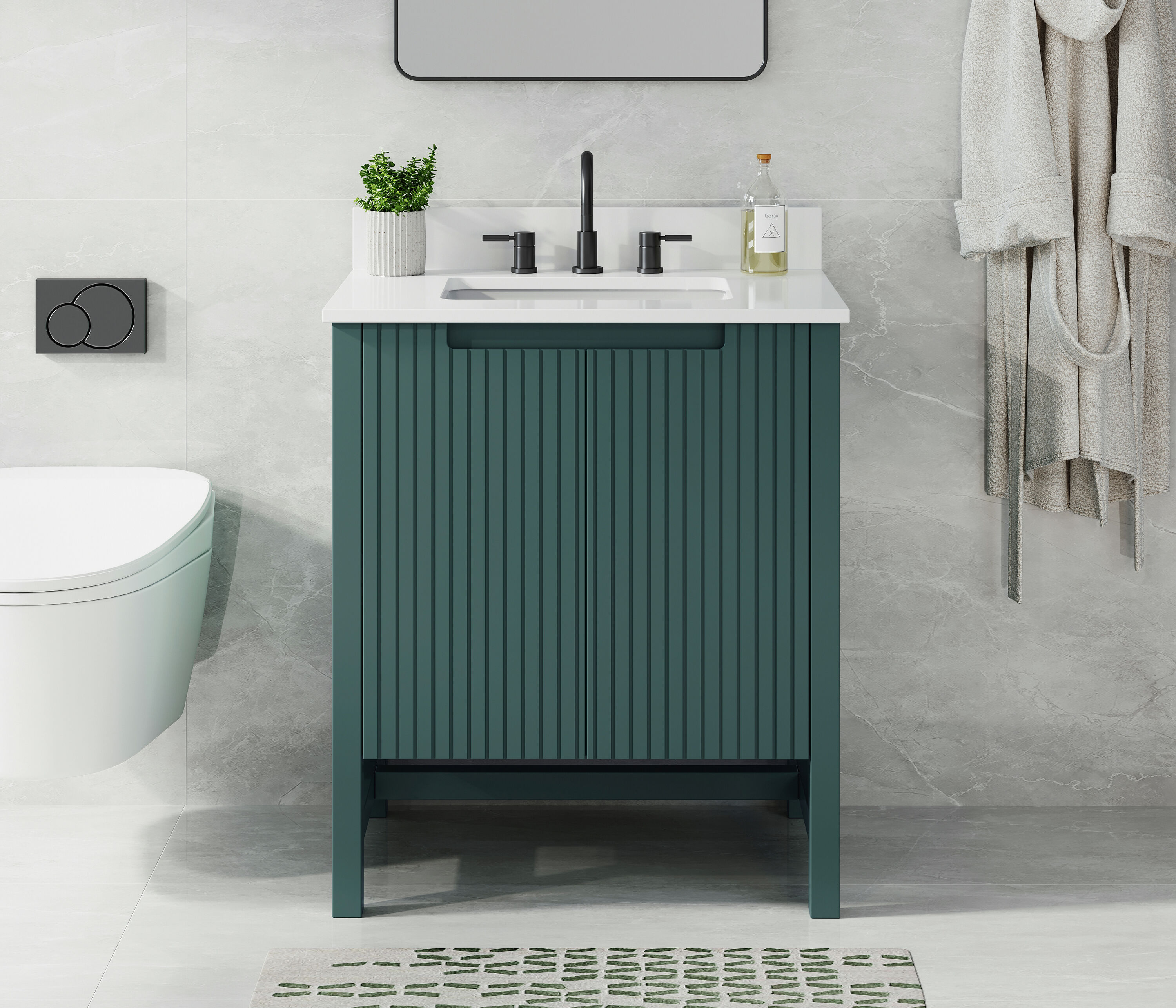 Origin 21 Lolli 30-in Everglade Green Undermount Single Sink