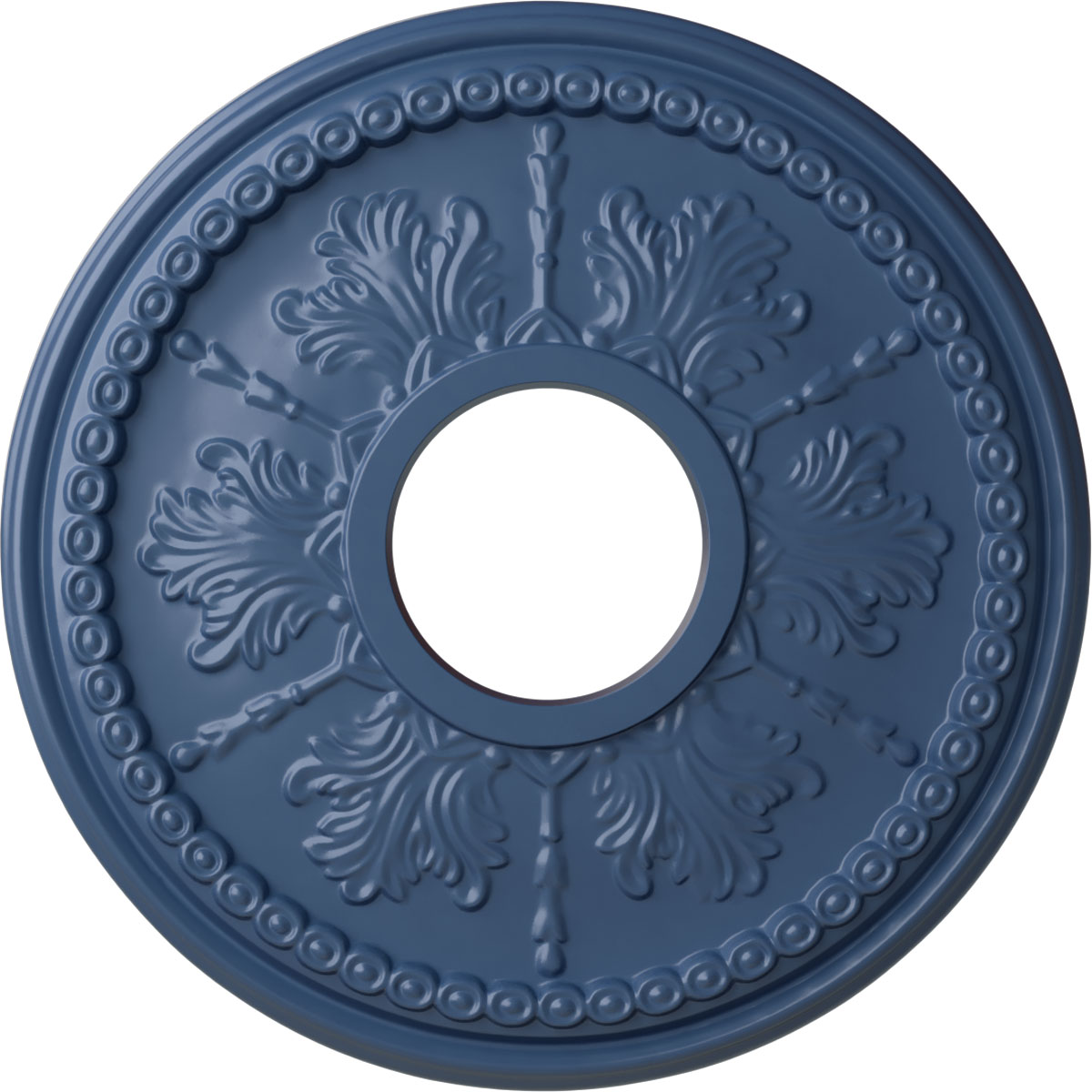 Ekena Millwork CM13TIAMF Tirana 13.875-in W x 13.875-in L Painted Americana Polyurethane Whole Ceiling Medallion