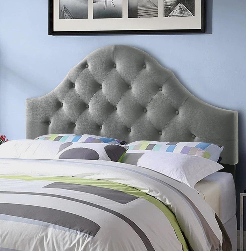 Belle Isle Furniture Stain Resistant Velvet Upholstered King Headboard ...