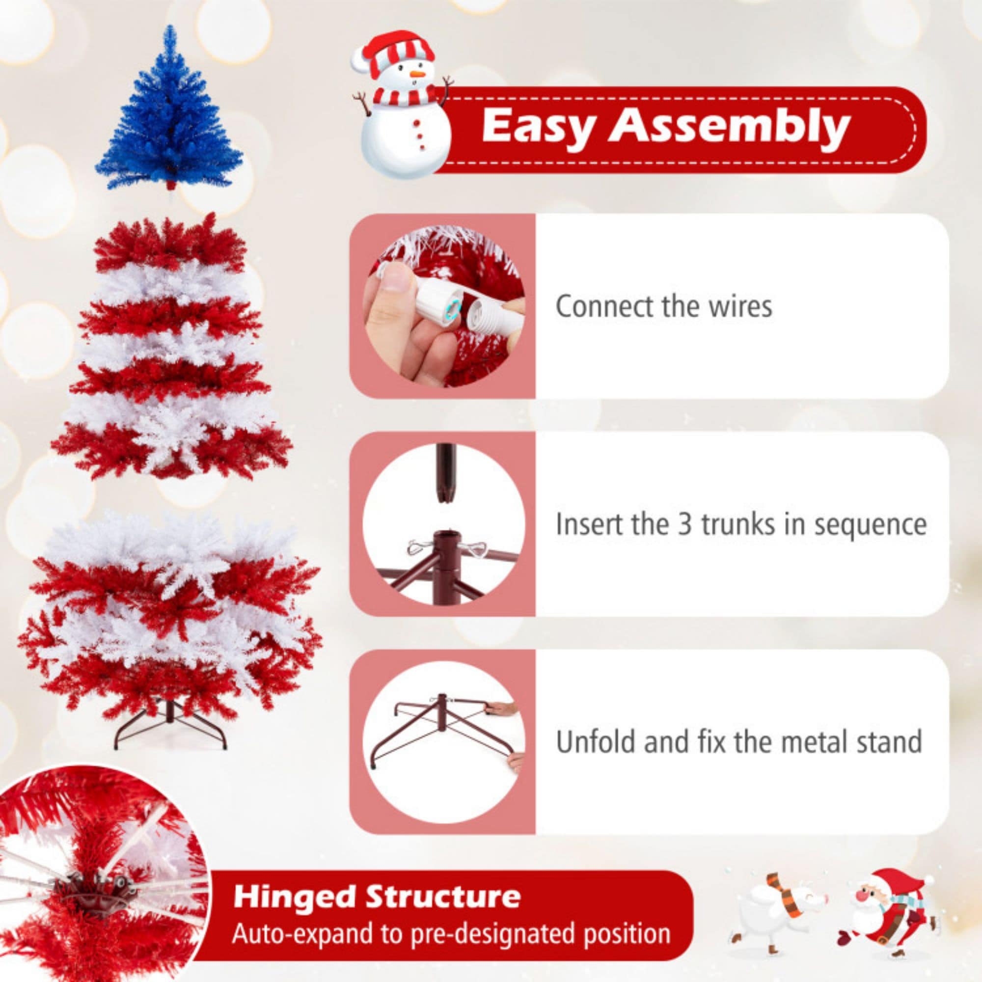 WELLFOR YA799975GN Artificial-Christmas-Trees - View #6