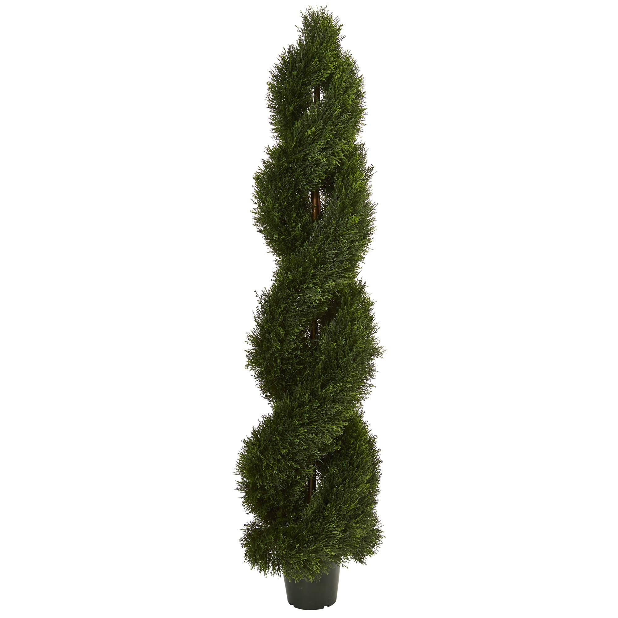 Nearly Natural 5496 72-in Green Indoor/Outdoor Floor Cypress Artificial tree