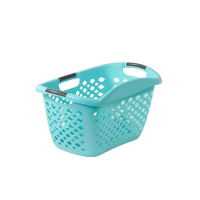 Blue/Navy Blue Laundry Hamper Basket with Handles ​24” x 24” ​Dirty Clothing and Storage Bins 
