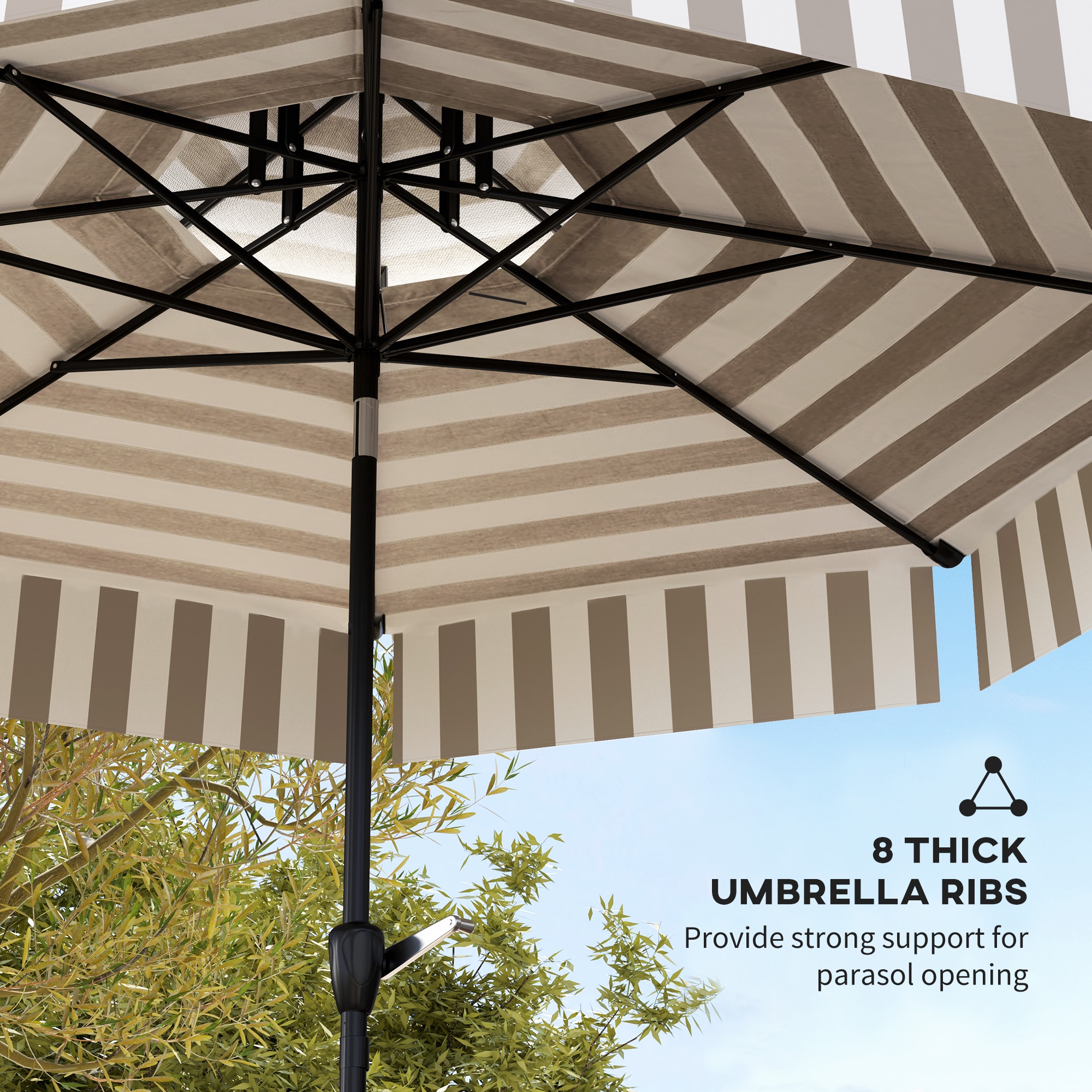 Outsunny 84D-379V00LG Umbrellas-2 - View #4