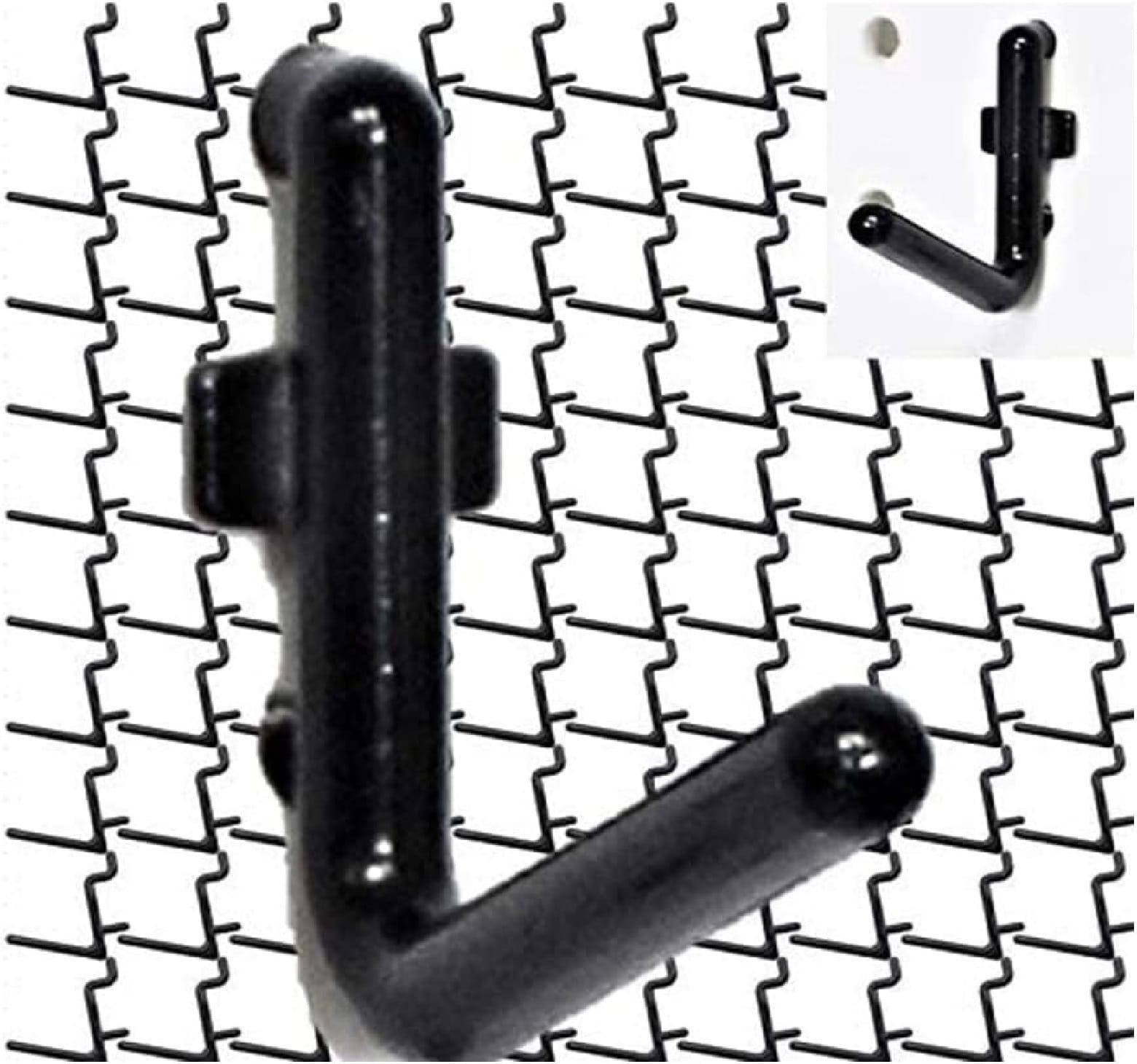 50 Pcs/100 Pcs Plastic Black Pegboard Hooks Kit Garage Tool
