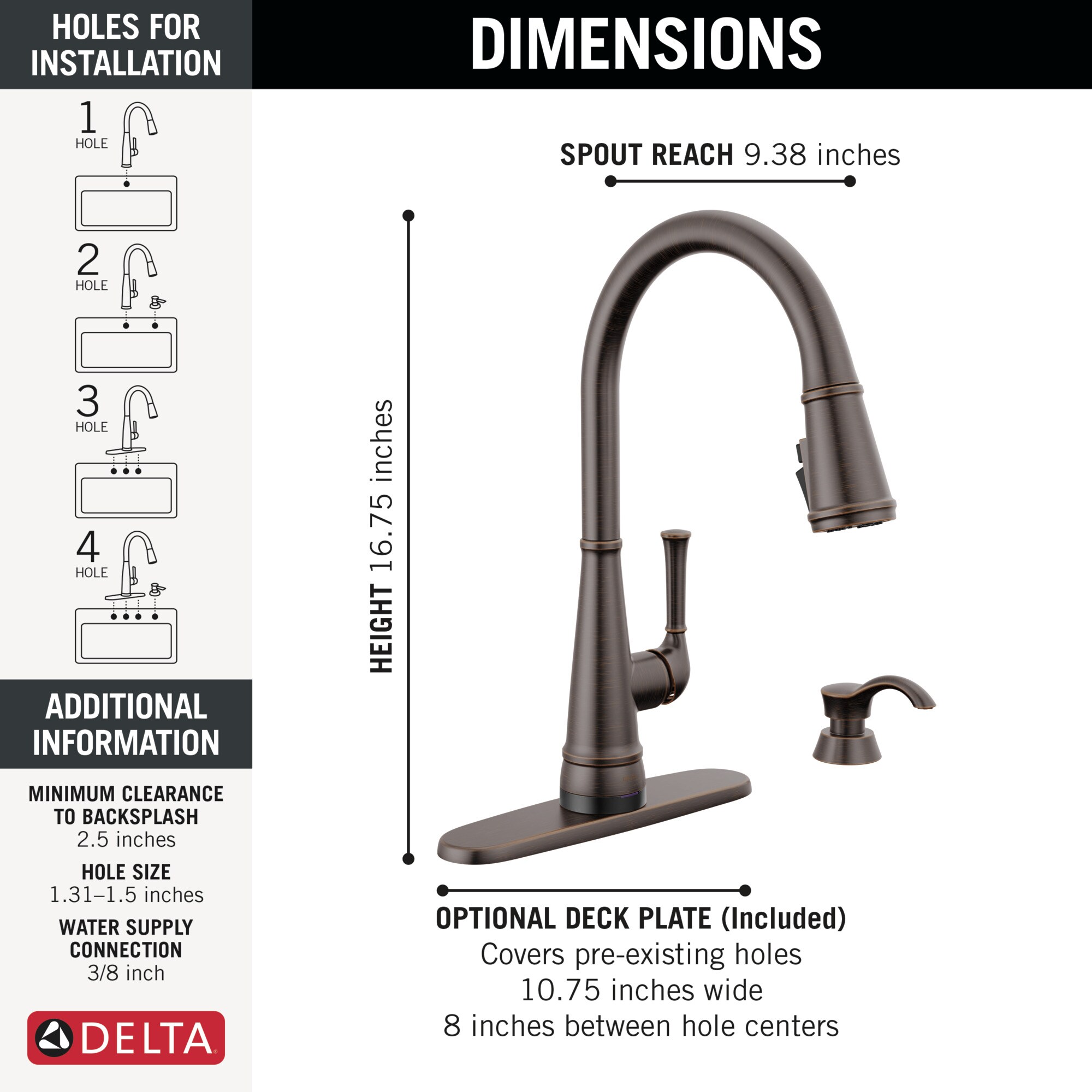 Delta 19814TZ-RBSD-DST Kitchen-Faucets - View #4