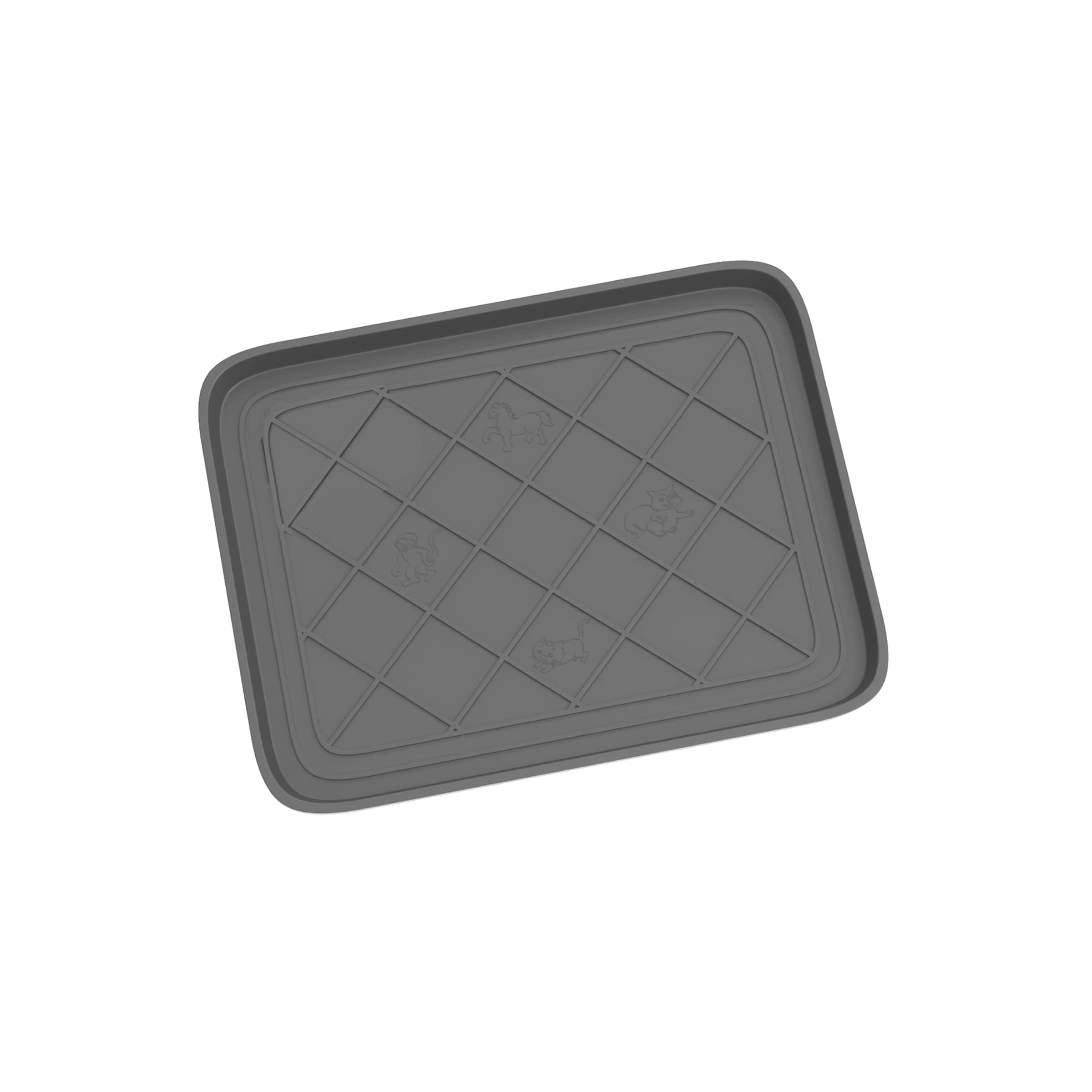 Fleming Supply 892257MCM 1-1/2-ft x 1-1/2-ft Gray Polypropylene Rectangular Indoor or outdoor Decorative Home Boot tray