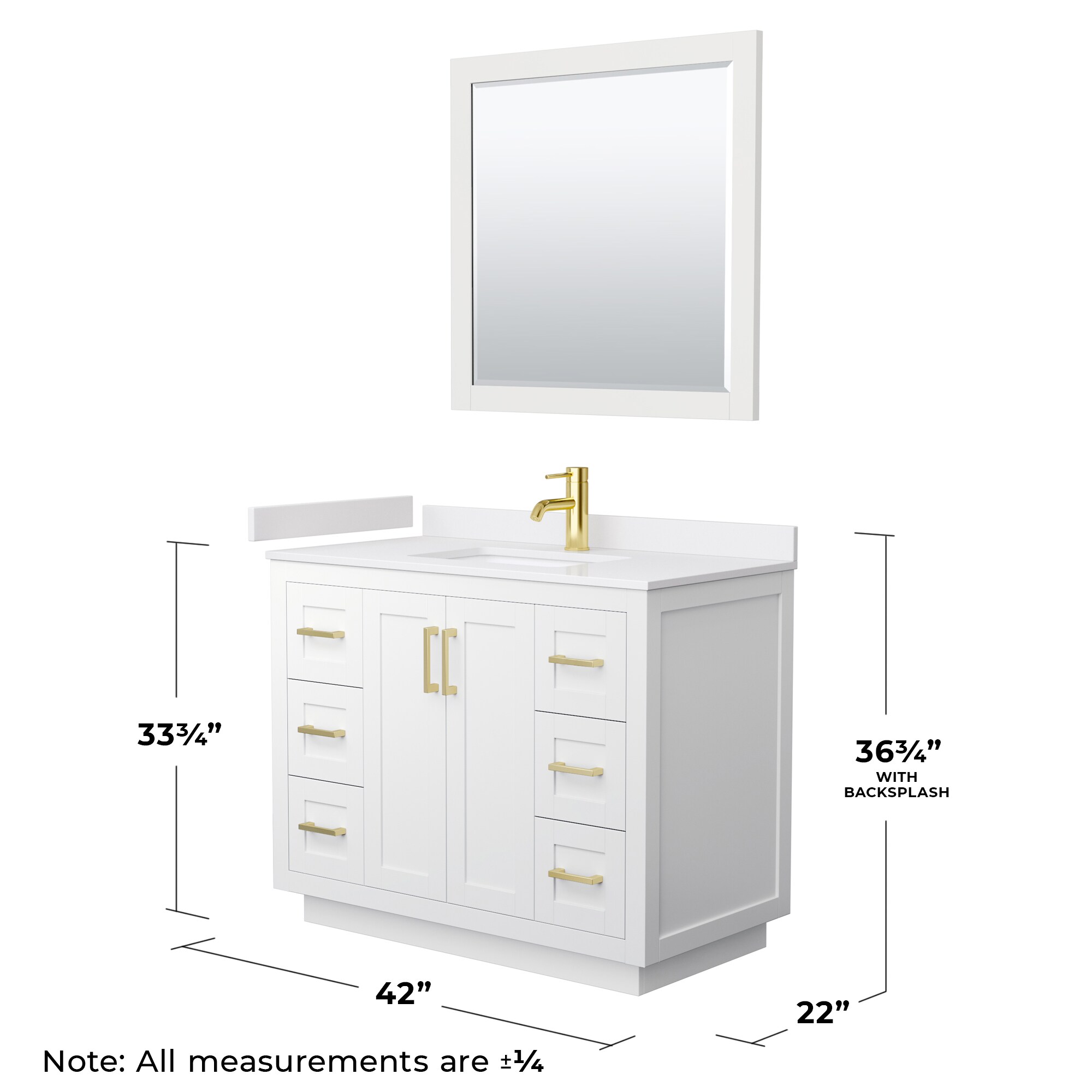 Wyndham Collection WCF292942SWGWCUNSM34 Bath-Vanity-Combo - View #6