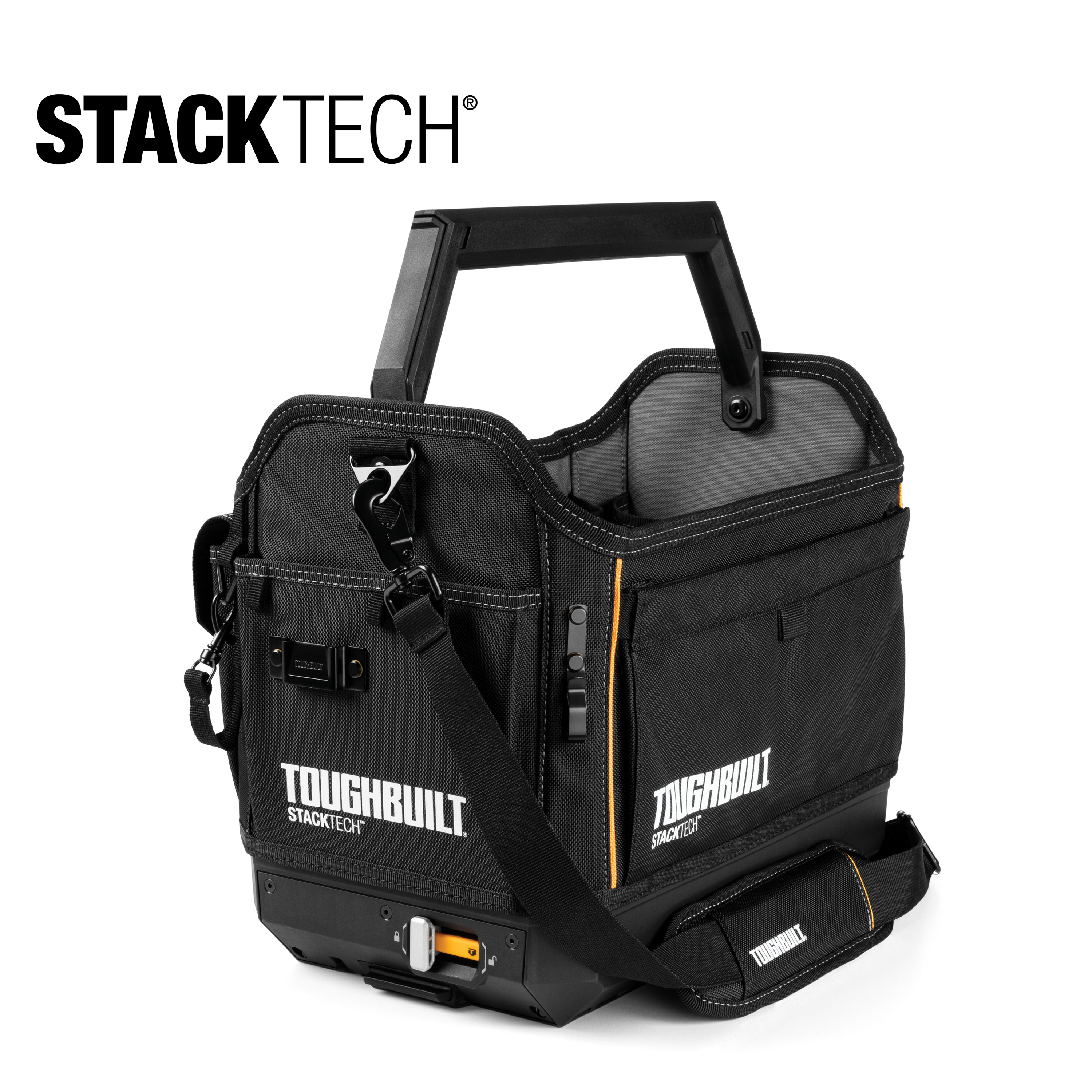 TOUGHBUILT TB-B1-S-80C STACKTECH Black Polyester 18-in W x 12-in D x 14.8-in L Tool tote