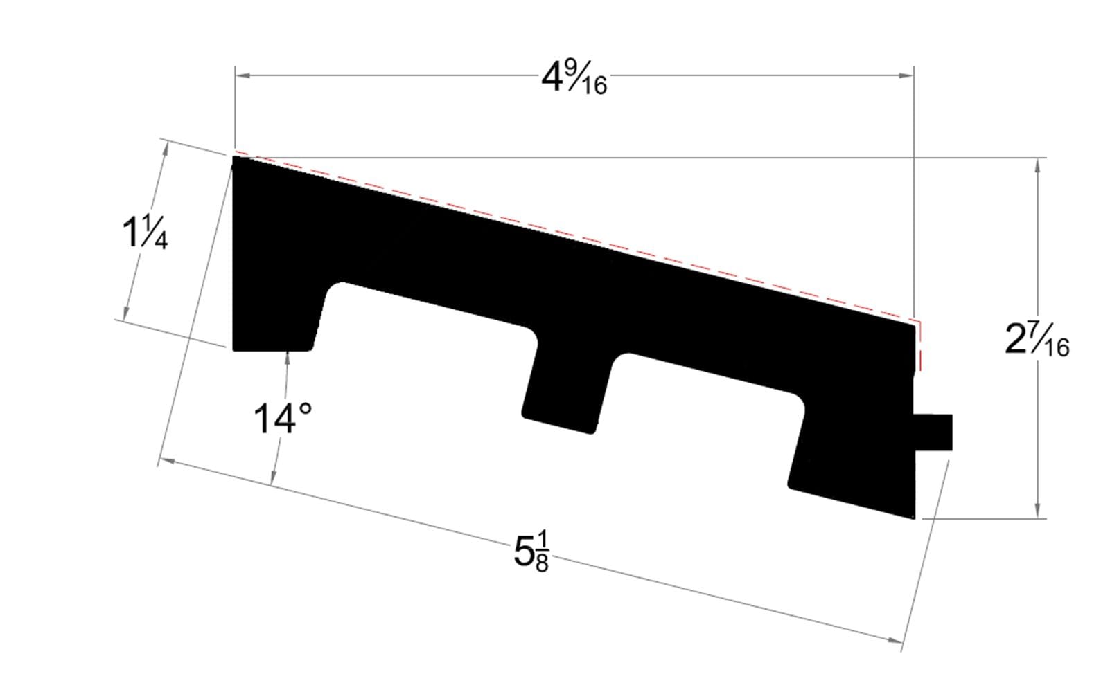 Royal Building Products 1-1/4-in x 5-1/8-in x 7-ft PVC 7117 Sill in the ...