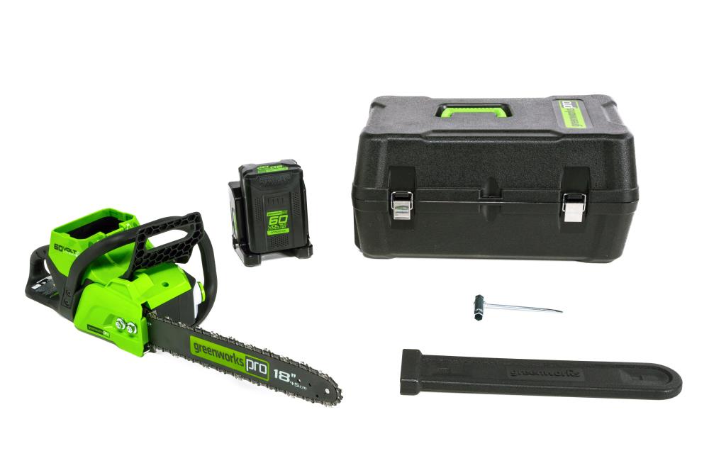 Lowes greenworks best sale 60v chainsaw