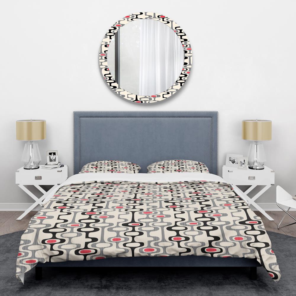 Designart BED24579-Q 3 -Piece White Queen Duvet cover Set