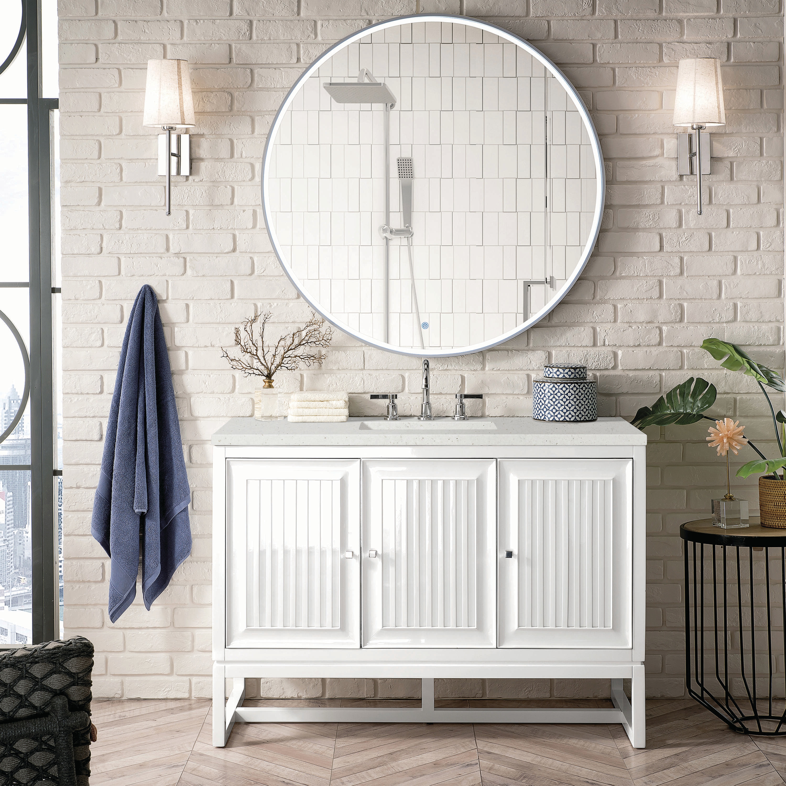 James Martin Vanities E645-V48-GW-3LDL Bath-Vanity-Combo - View #2