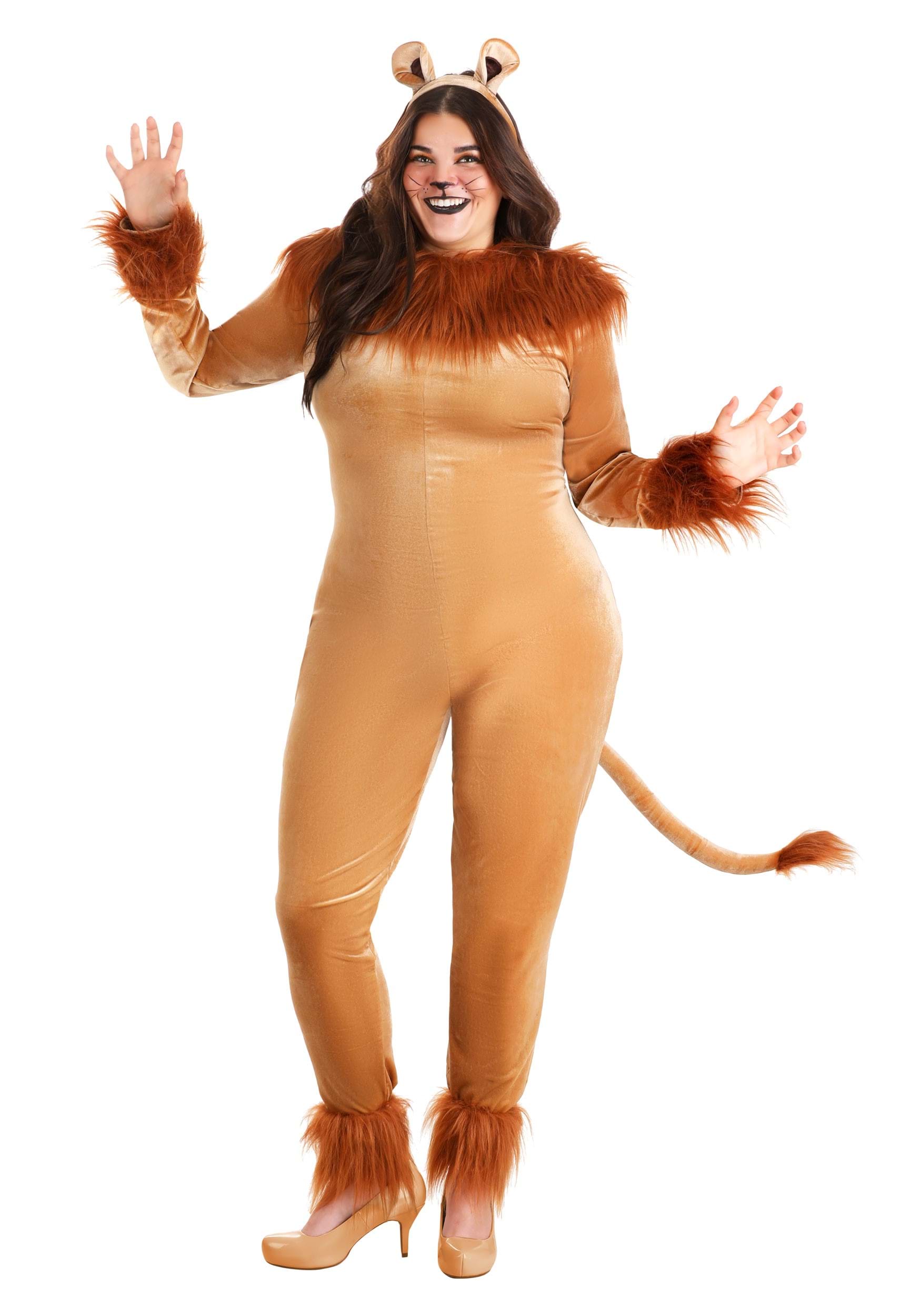 HalloweenCostumes - FUN Costumes Plus Size Women's Fierce Lion Costume Lion Costumes 1X