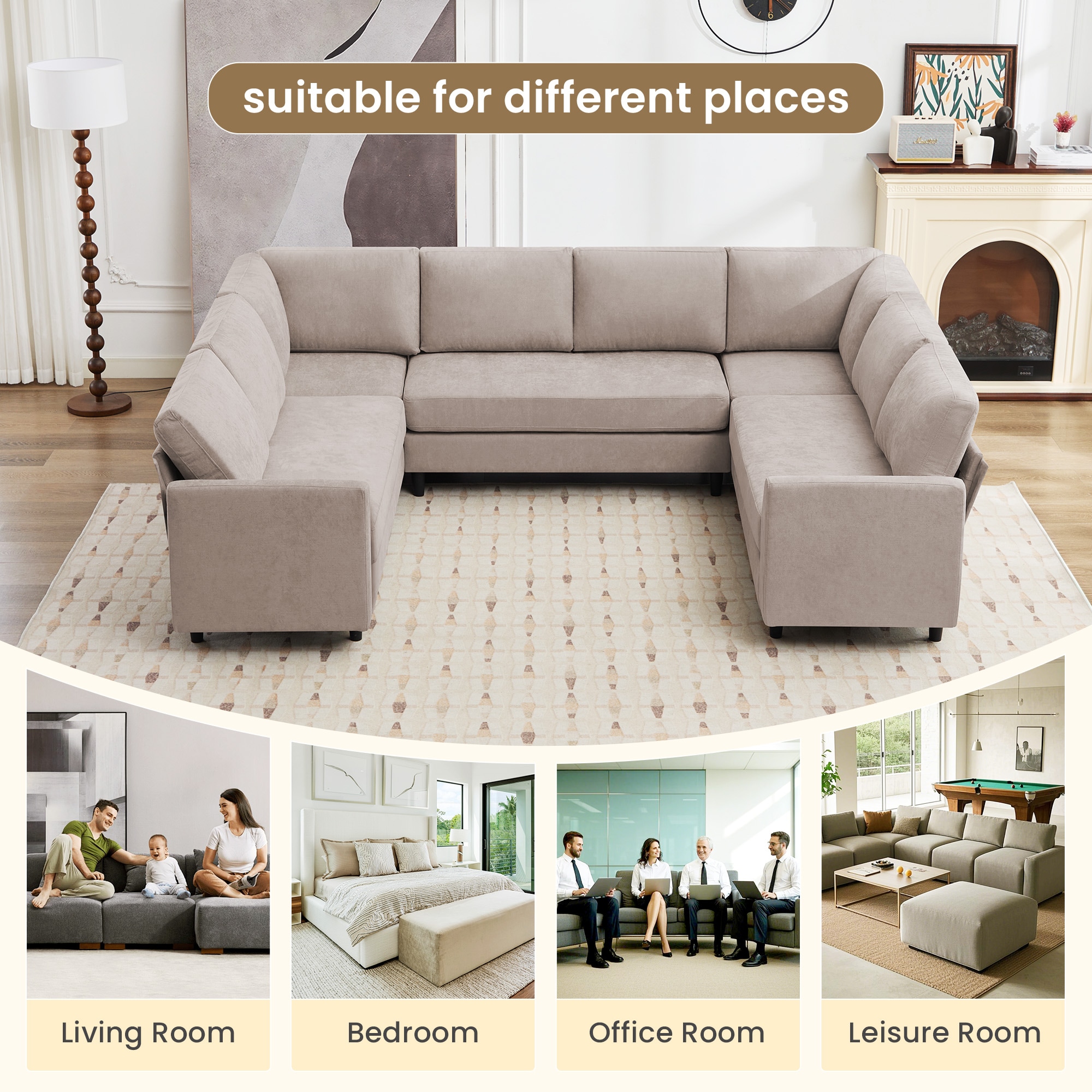 VOUA SAF-WNSZJ-GY Sofas-Loveseats - View #9